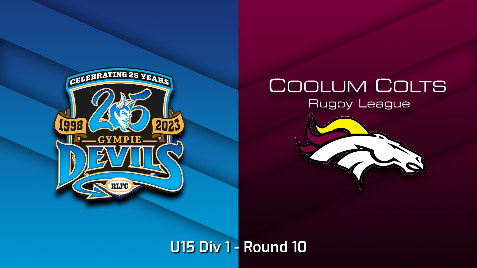 230616-Sunshine Coast Junior Rugby League Round 10 - U15 Div 1 - Gympie Devils JRL v Coolum Colts JRL Slate Image