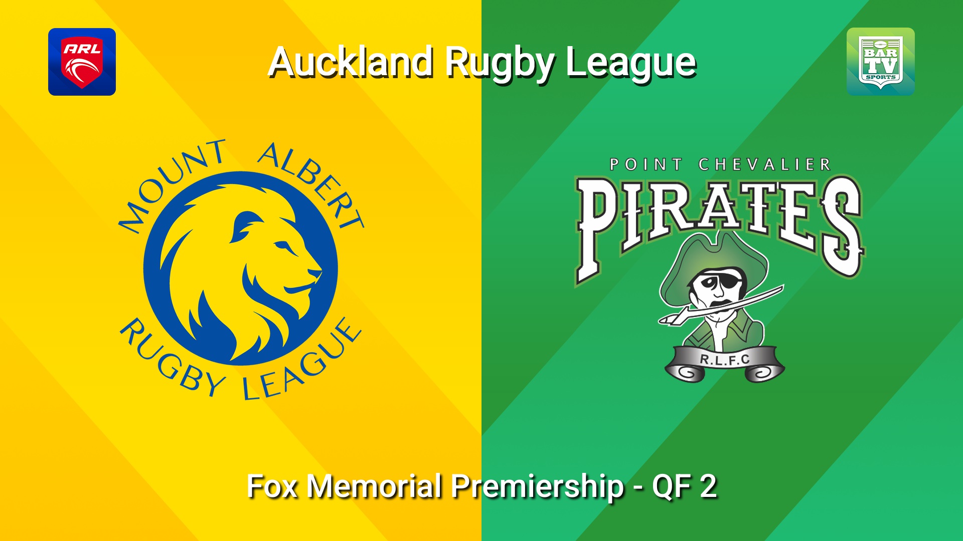 260801-video-Auckland RL QF 2 - Fox Memorial Premiership - Mt Albert Lions v Pt Chevalier Pirates Slate Image