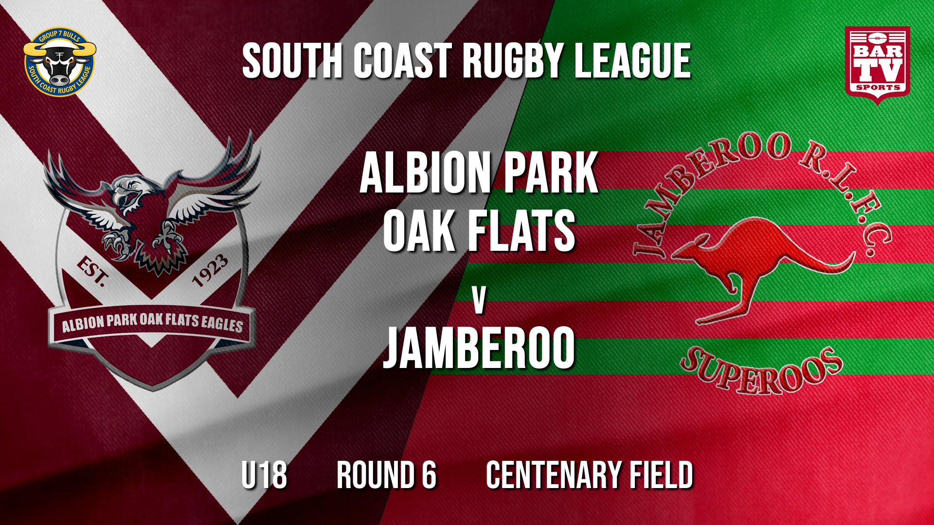 Group 7 RL Round 6 - U18 - Albion Park Oak Flats v Jamberoo Slate Image