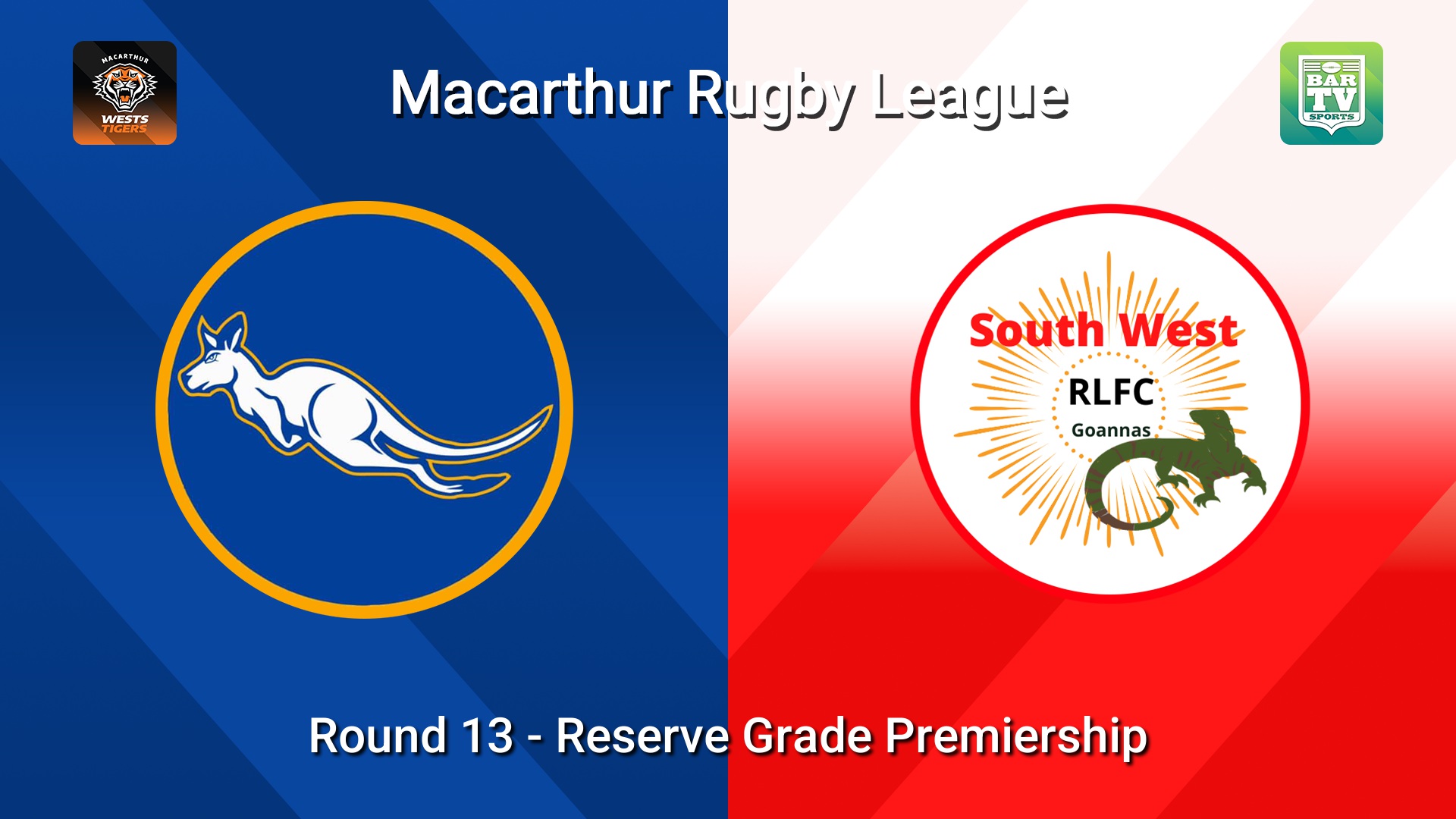 260726-video-Macarthur RL Round 13 - Reserve Grade Premiership - Campbelltown City Kangaroos v South West Goannas Slate Image