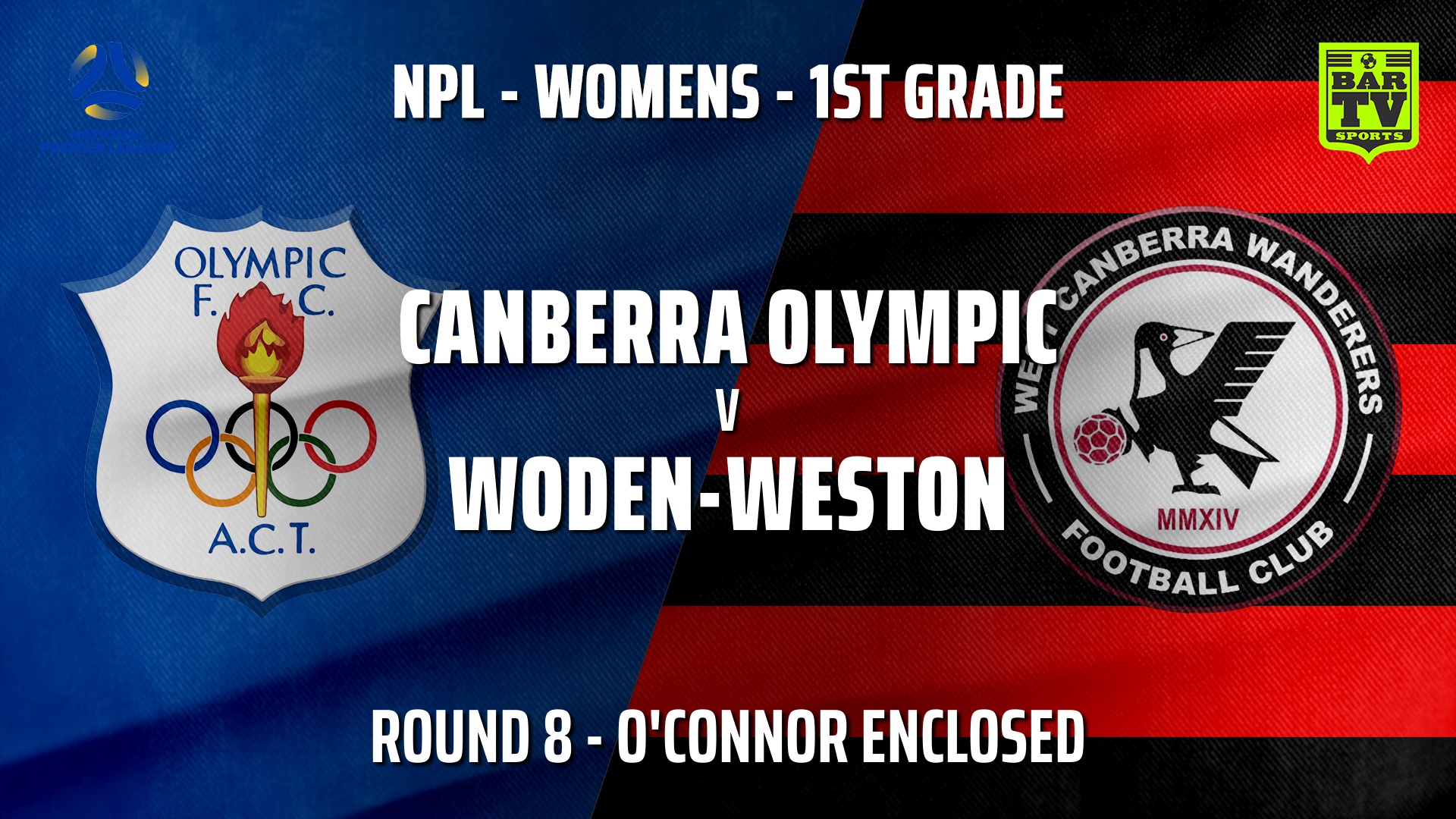 210530-NPLW - Capital Round 8 - Canberra Olympic FC (women) v Woden-Weston FC (women) Slate Image