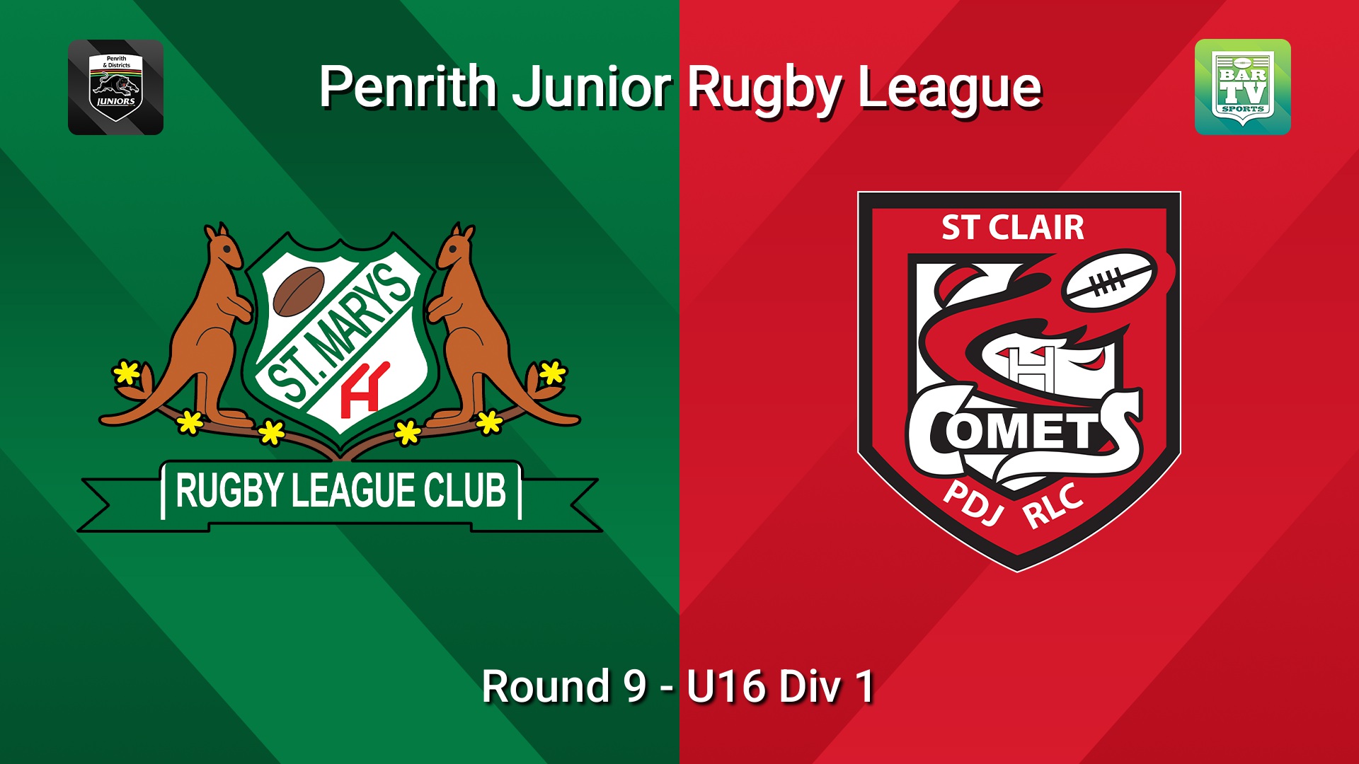260627-video-Penrith & District Junior Rugby League Round 9 - U16 Div 1 - St Marys v St Clair Slate Image