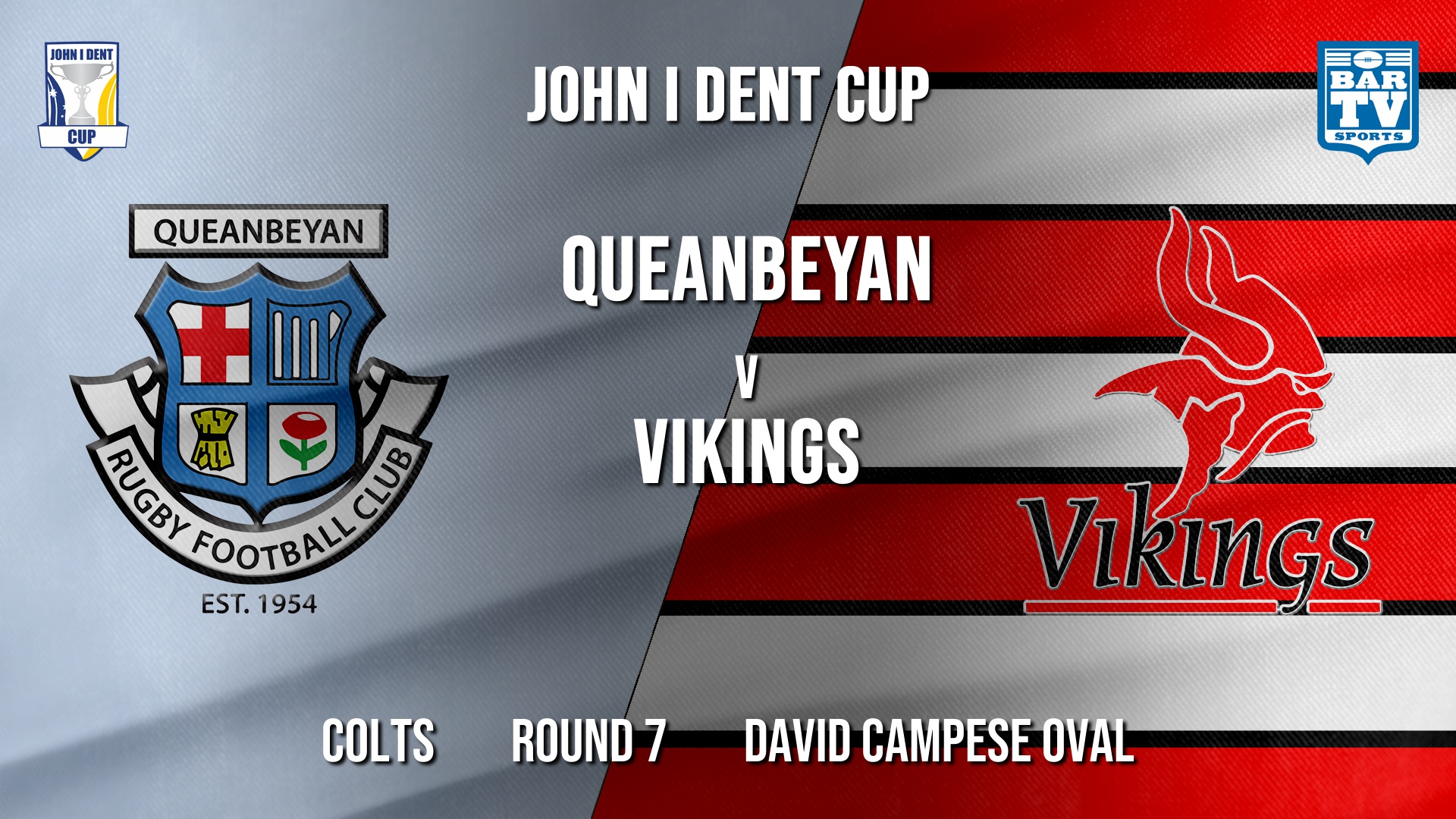 John I Dent Round 7 - Colts - Queanbeyan Whites v Tuggeranong Vikings Slate Image