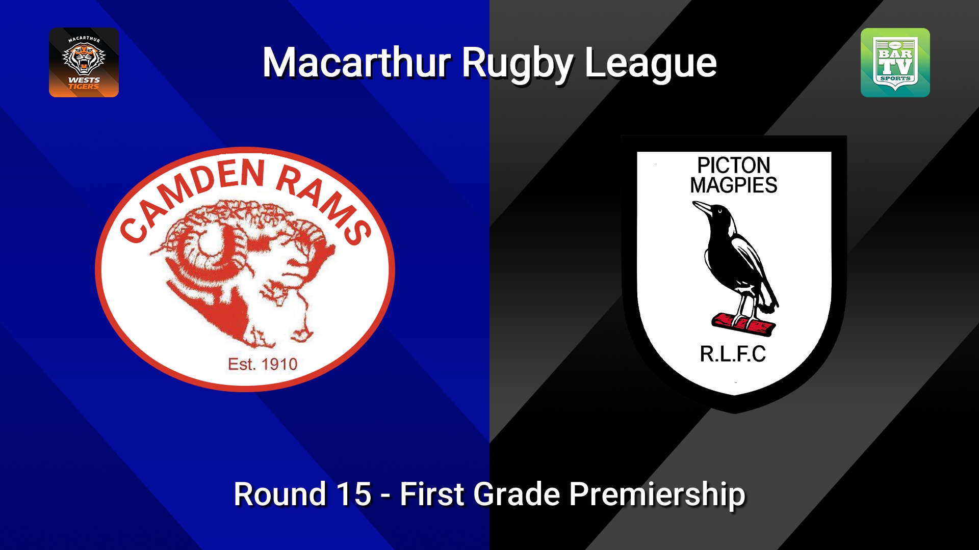 260815-video-Macarthur RL Round 15 - First Grade Premiership - Camden Rams v Picton Magpies Slate Image