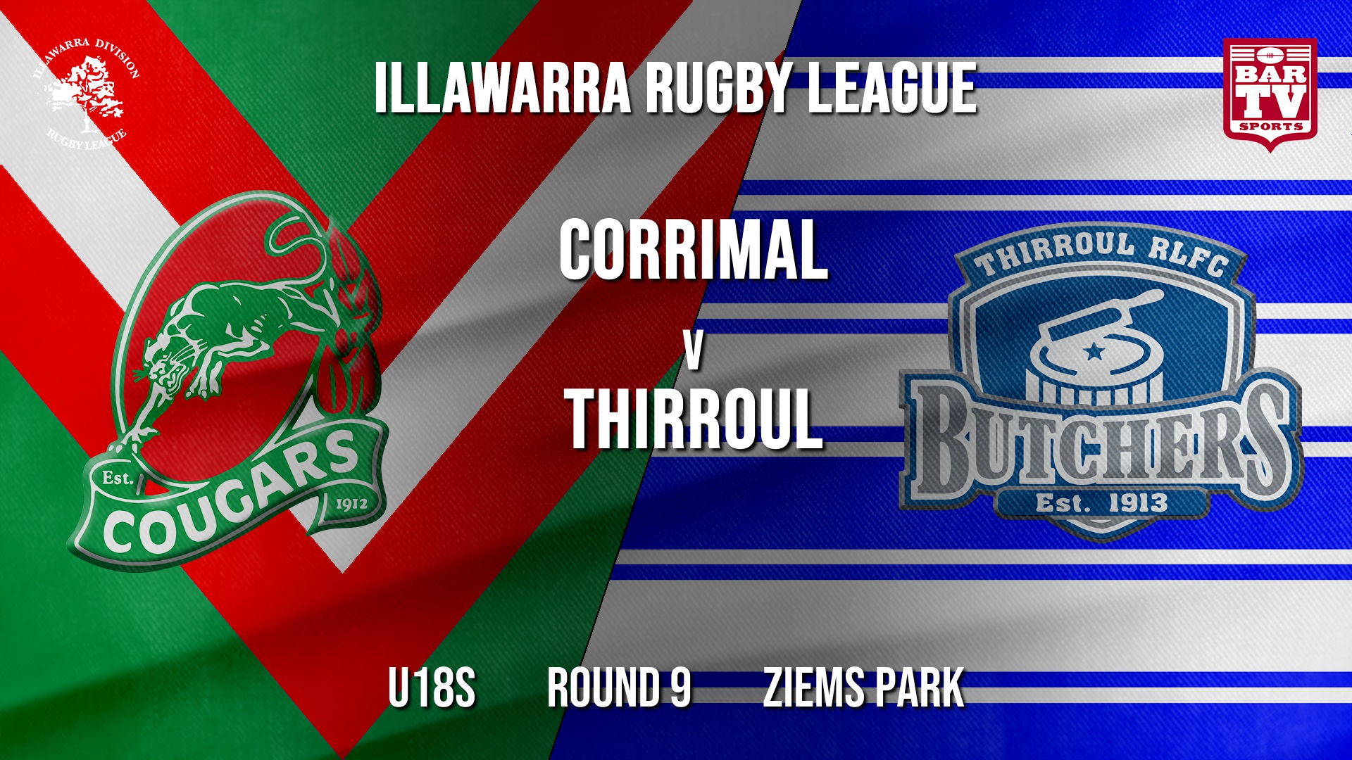 IRL Round 9 - U18s - Corrimal Cougars v Thirroul Butchers Slate Image