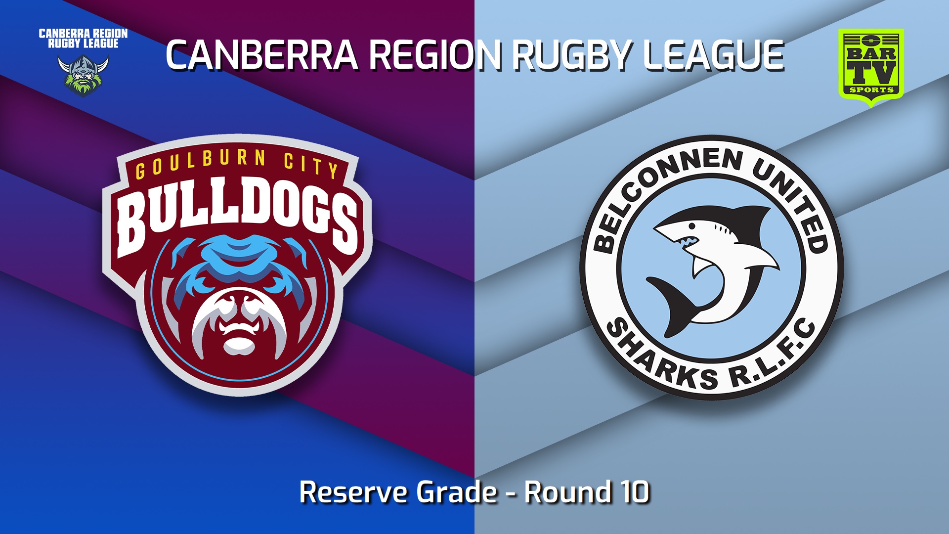220626-Canberra Round 10 - Reserve Grade - Goulburn City Bulldogs v Belconnen United Sharks Slate Image