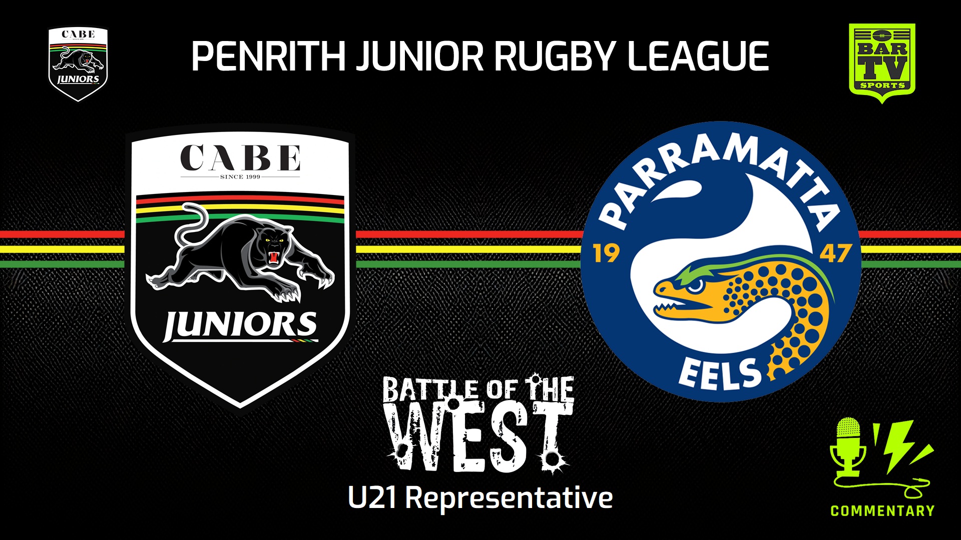 240915-video-Penrith & District Junior Rugby League Battle Of The West - U21 Representative - Penrith Panthers v Parramatta Eels Slate Image