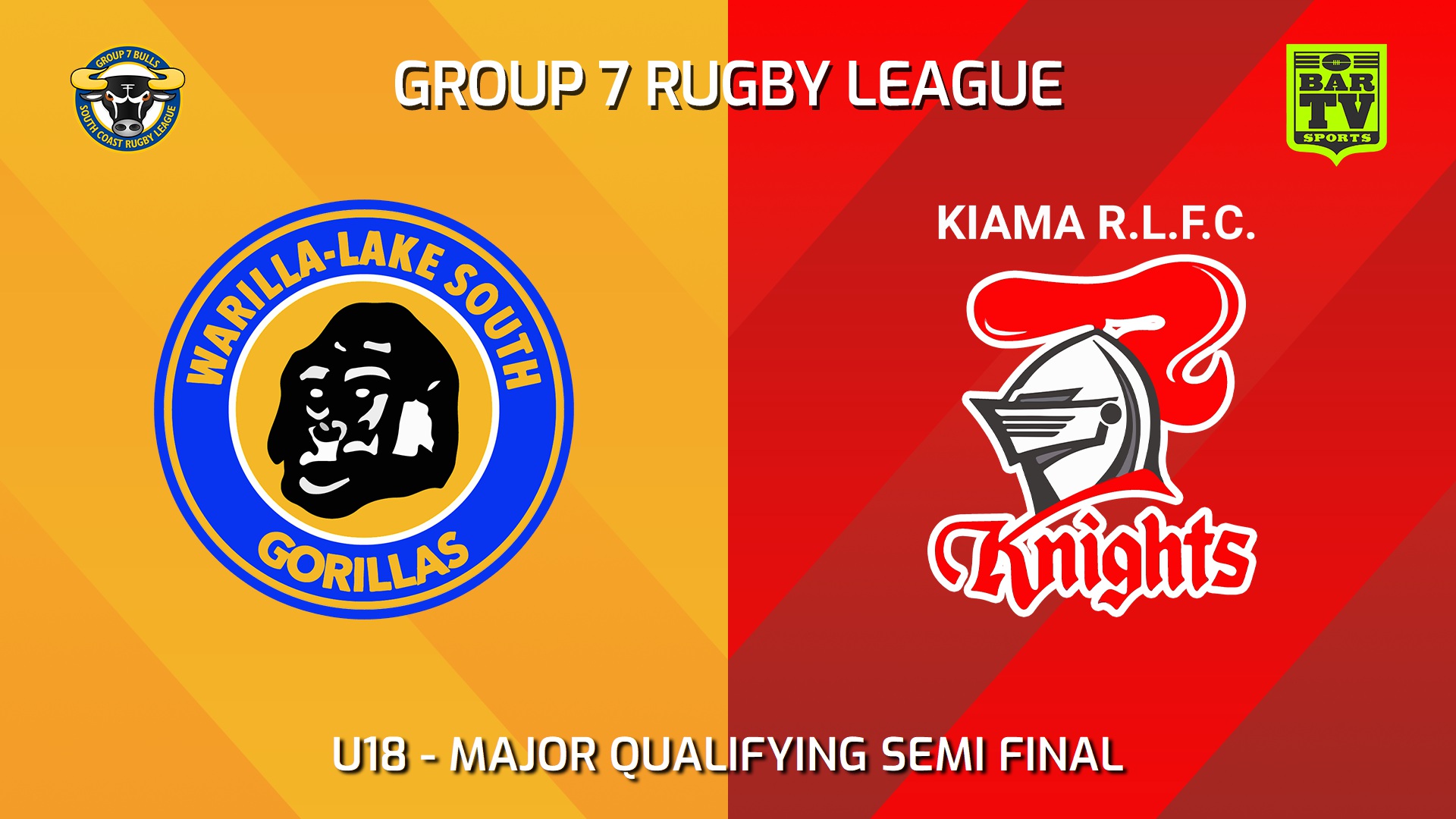 240825-video-South Coast MAJOR QUALIFYING SEMI FINAL - U18 - Warilla-Lake South Gorillas v Kiama Knights Slate Image
