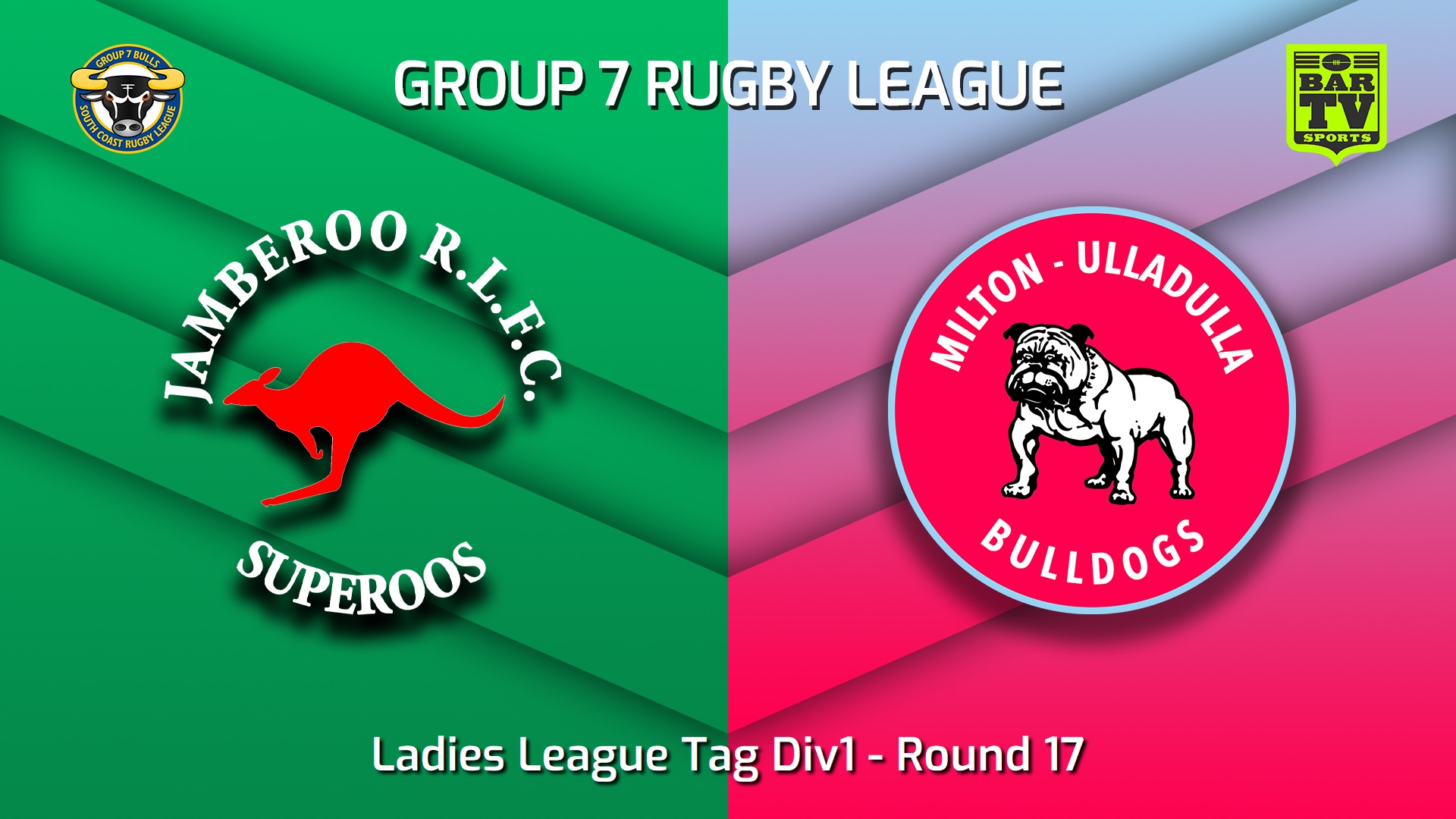 230812-South Coast Round 17 - Ladies League Tag Div1 - Jamberoo Superoos v Milton-Ulladulla Bulldogs Slate Image
