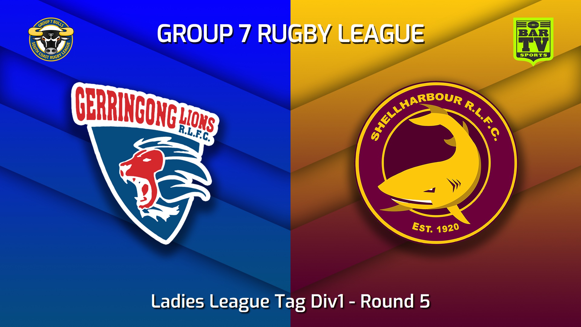 230429-South Coast Round 5 - Ladies League Tag Div1 - Gerringong Lions v Shellharbour Sharks Slate Image