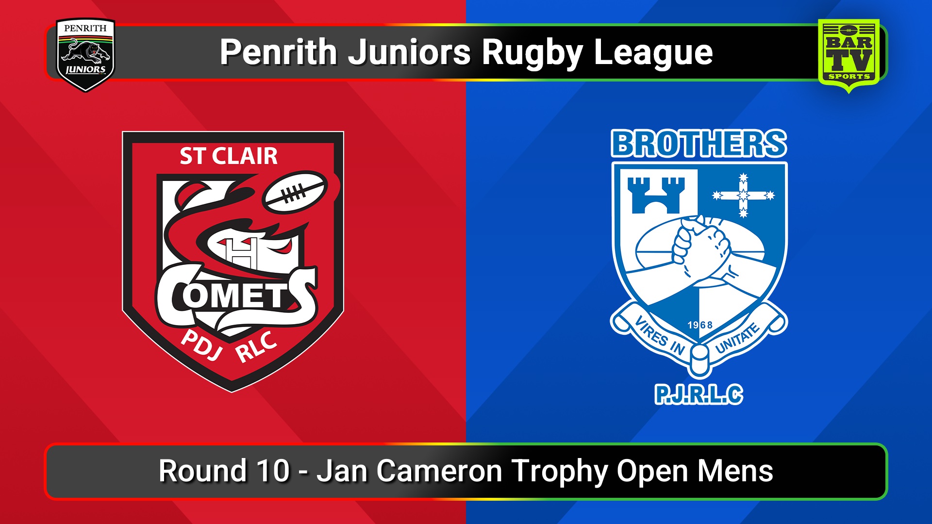 250622-video-Penrith & District Junior Rugby League Round 10 - Jan Cameron Trophy Open Mens - St Clair v Brothers Slate Image