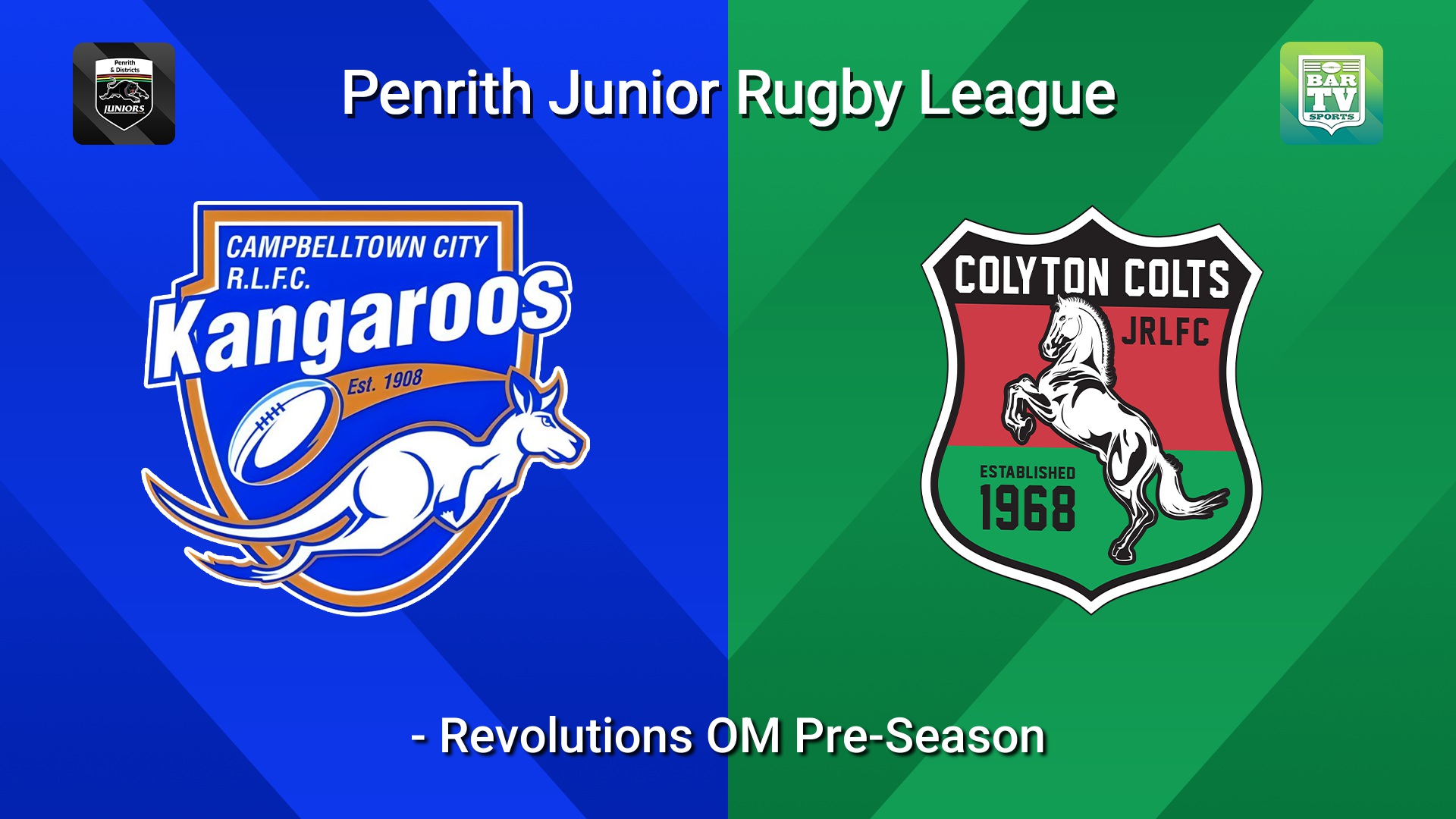 260321-video-Penrith & District Junior Rugby League Revolutions OM Pre-Season - Campbelltown City Kangaroos v Colyton Minigame Slate Image