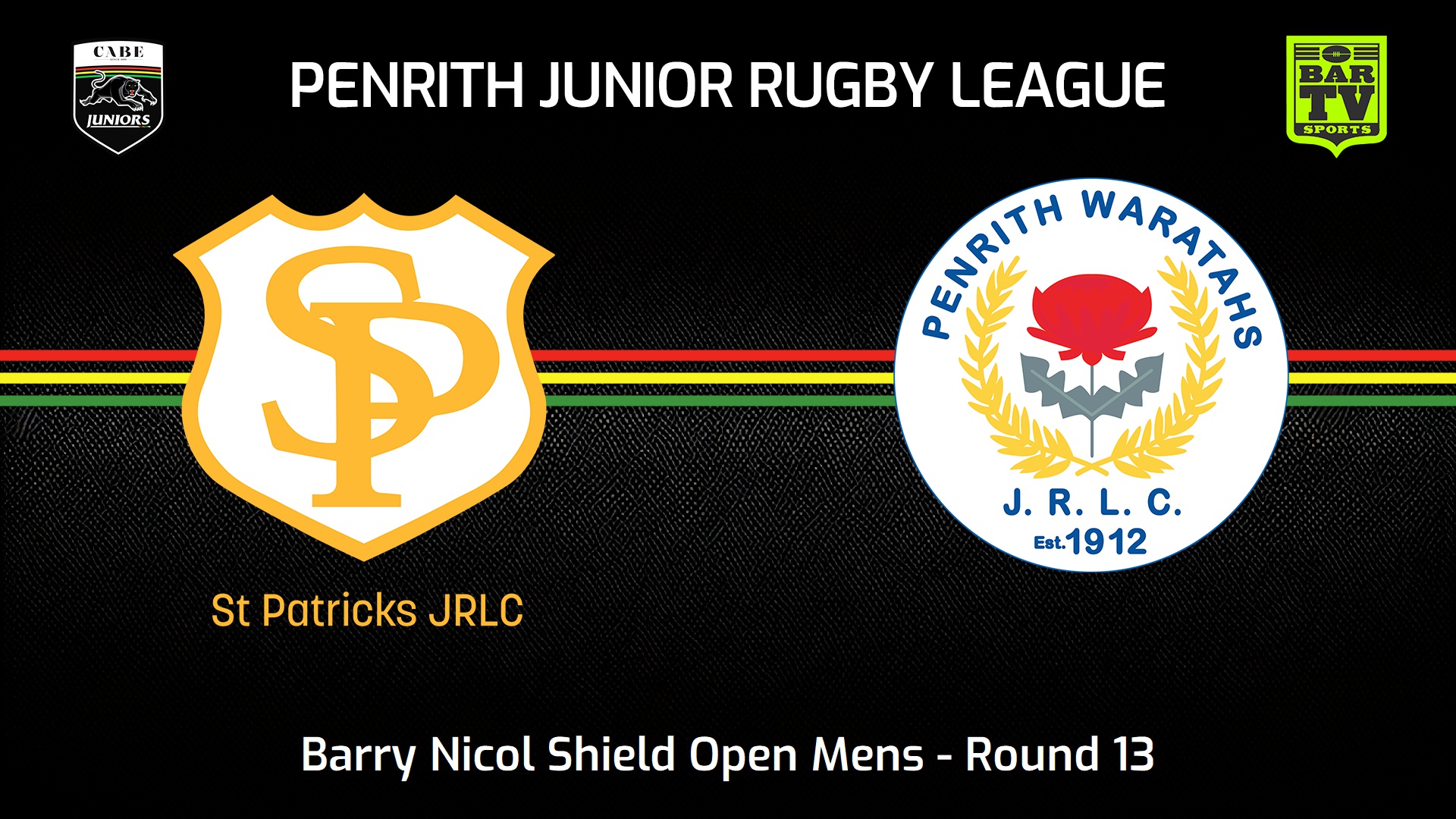 240721-video-Penrith & District Junior Rugby League Round 13 - Barry Nicol Shield Open Mens - St Patricks v Penrith Waratahs Slate Image