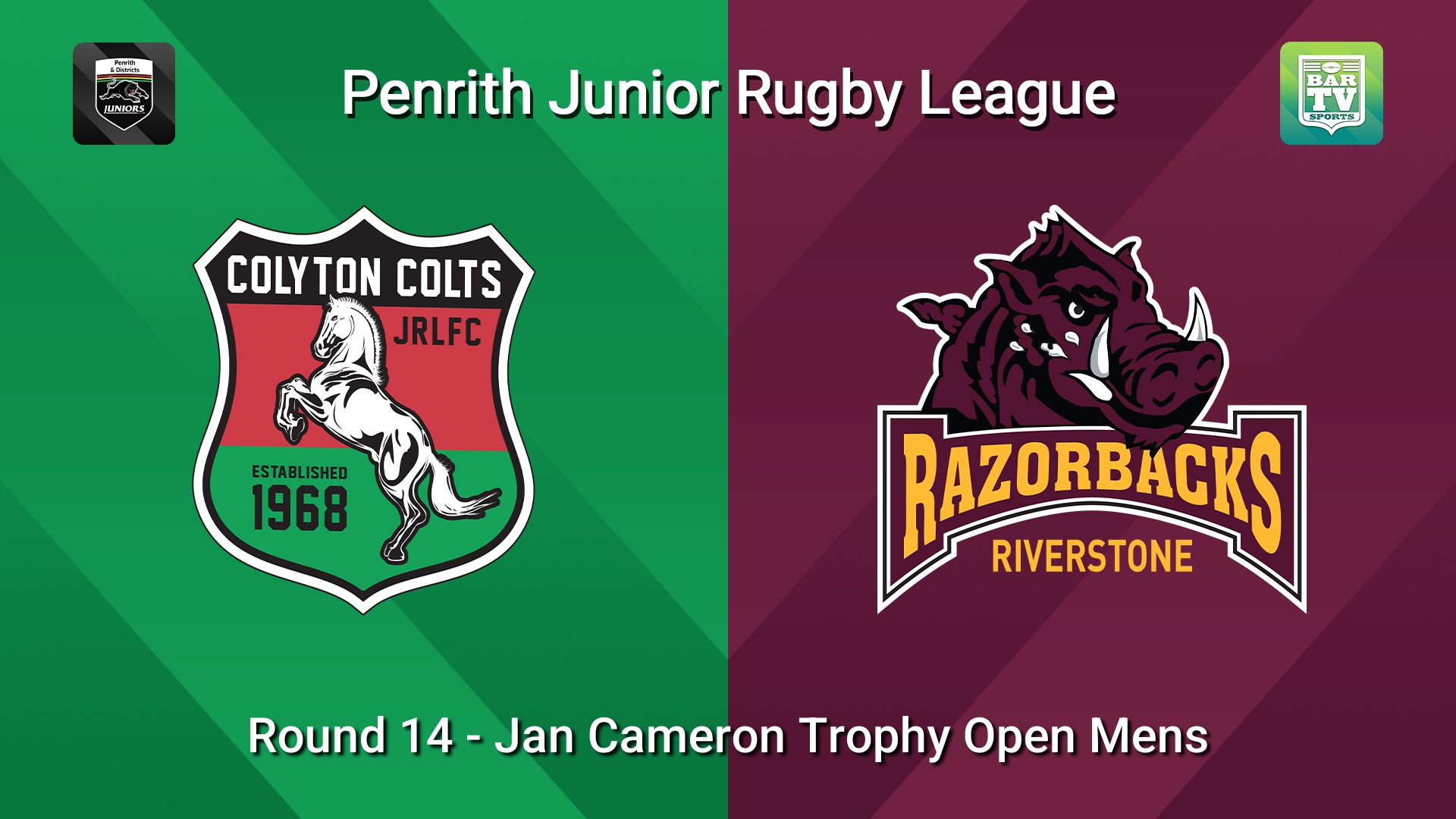 260809-video-Penrith & District Junior Rugby League Round 14 - Jan Cameron Trophy Open Mens - Colyton v Riverstone Slate Image