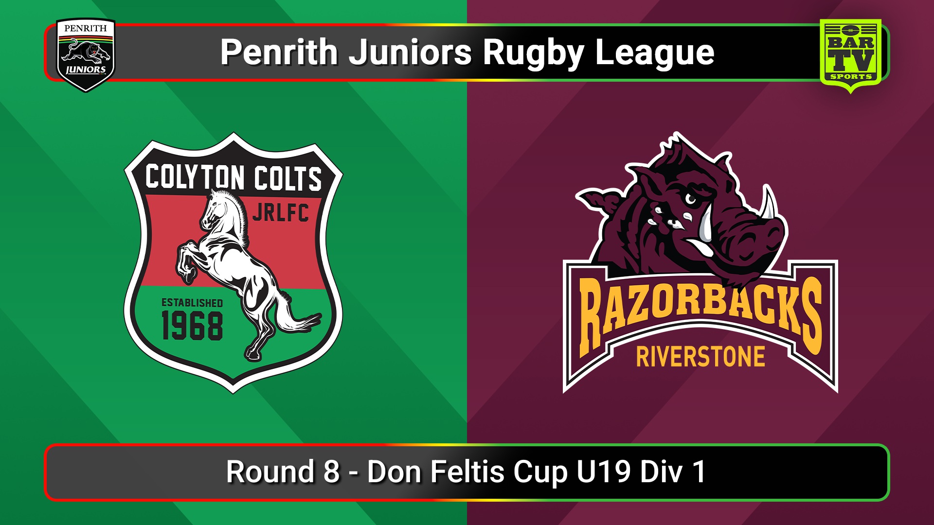 250531-video-Penrith & District Junior Rugby League Round 8 - Don Feltis Cup U19 Div 1 - Colyton v Riverstone Slate Image