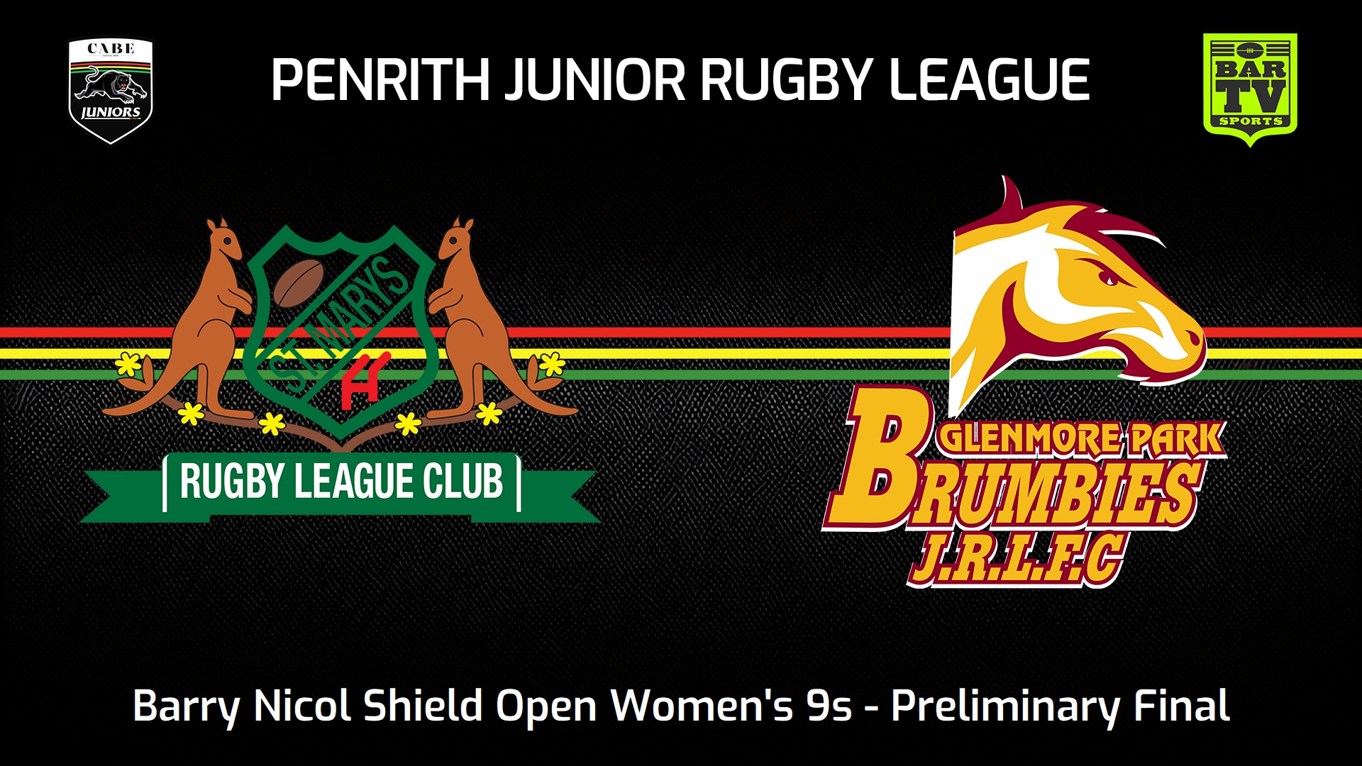 240901-video-Penrith & District Junior Rugby League Preliminary Final - Barry Nicol Shield Open Women's 9s - St Marys v Glenmore Park Brumbies Slate Image