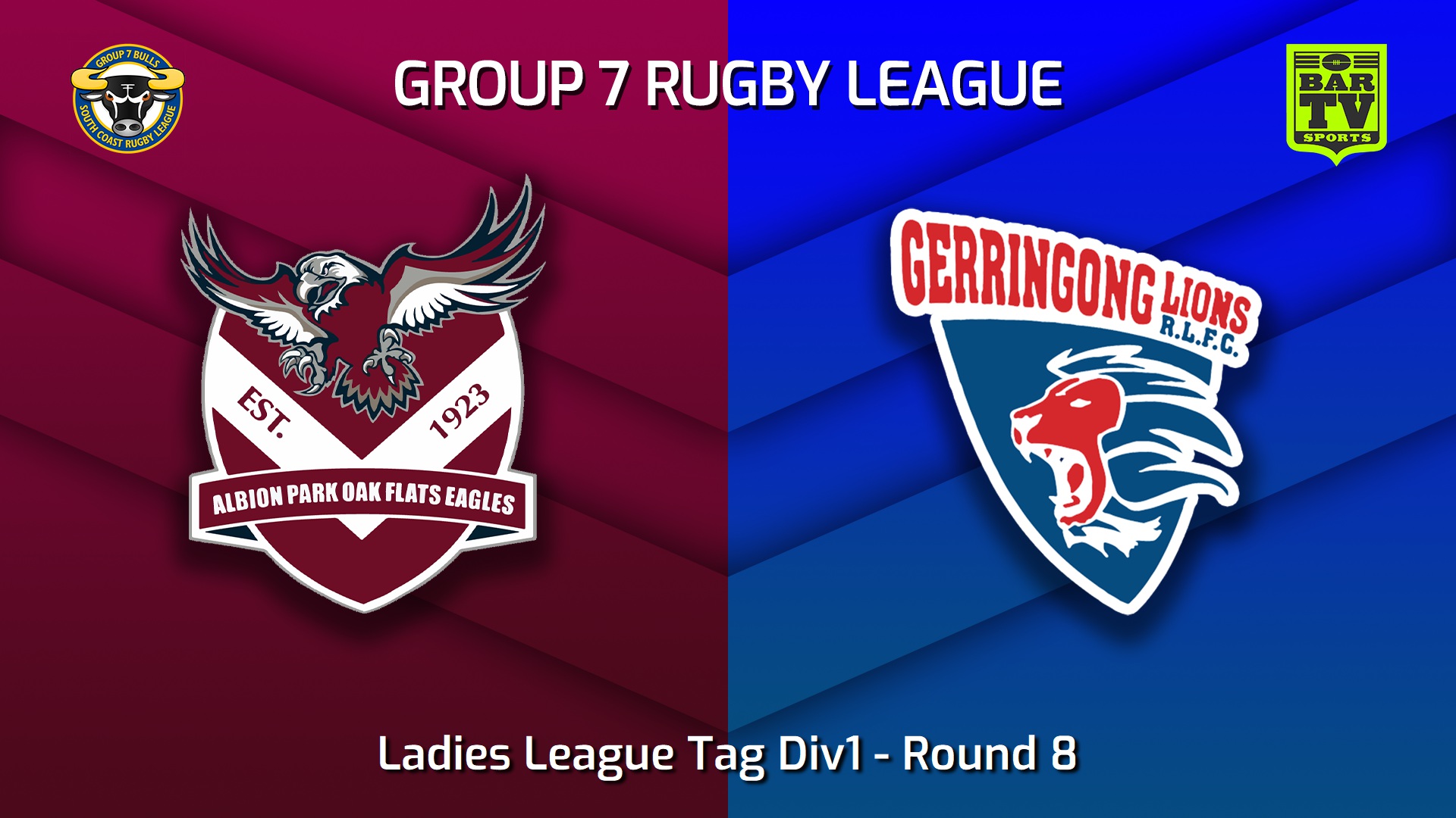 230521-South Coast Round 8 - Ladies League Tag Div1 - Albion Park Oak Flats Eagles v Gerringong Lions Slate Image
