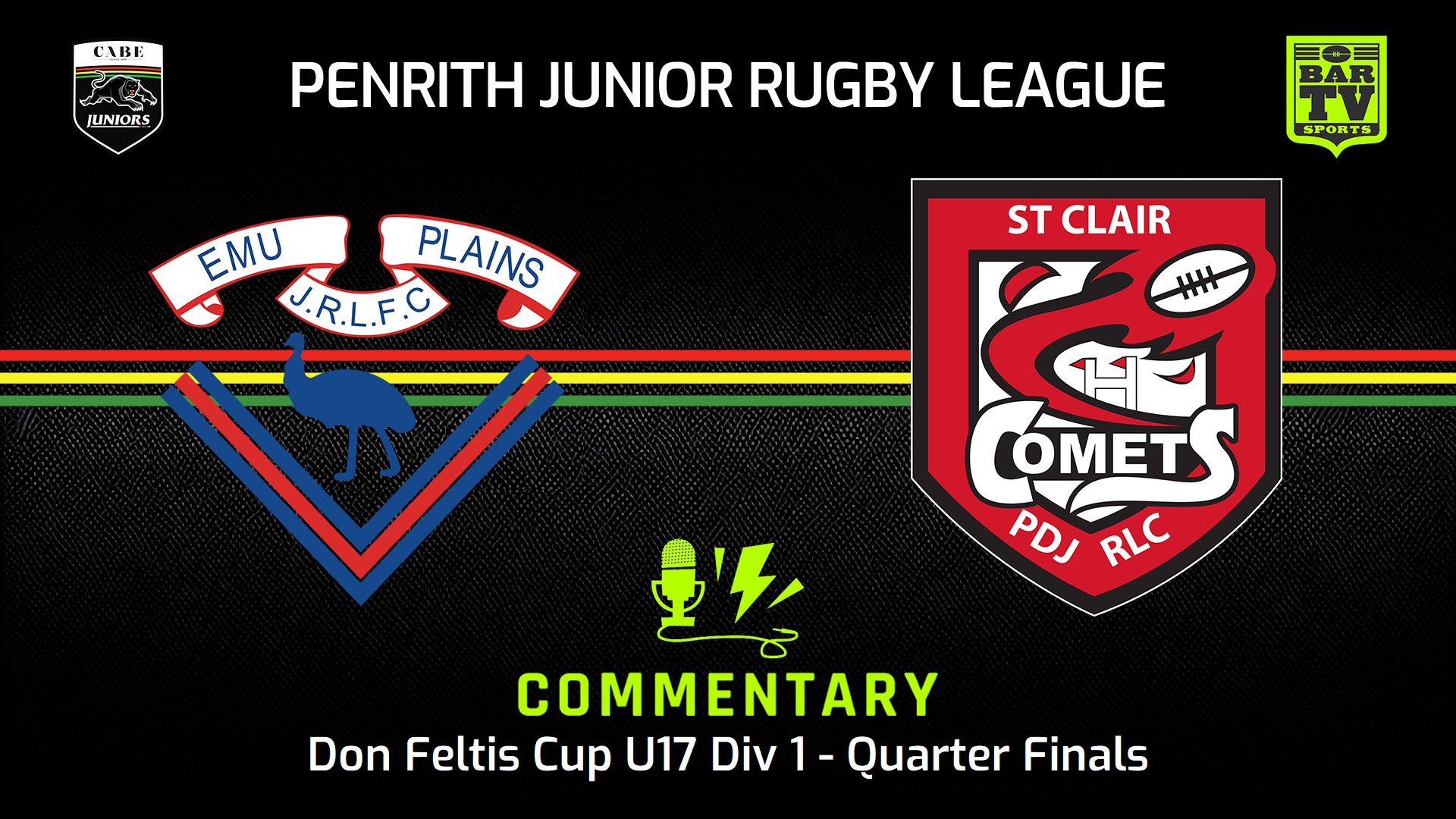 240818-video-Penrith & District Junior Rugby League Quarter Finals  - Don Feltis Cup U17 Div 1 - Emu Plains RLFC v St Clair Slate Image
