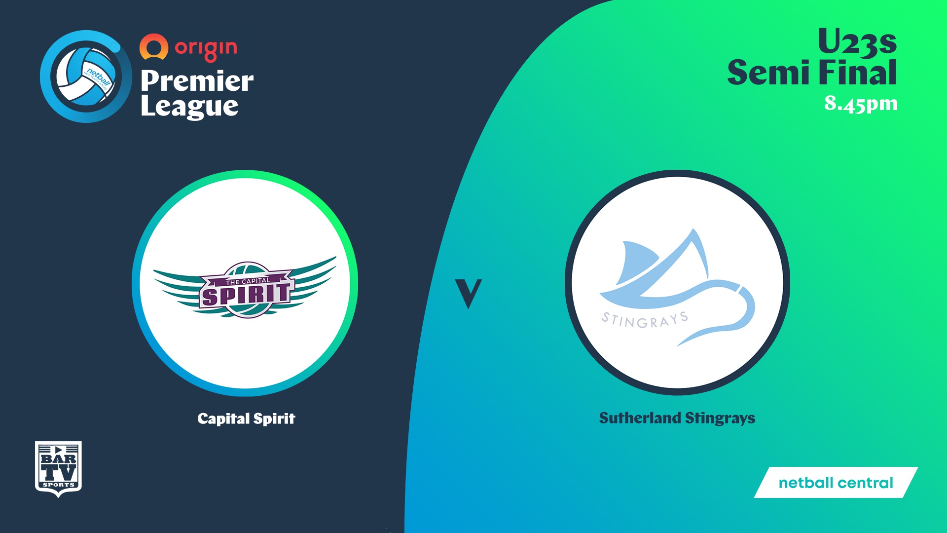 NSW Prem League Play-off - U23s - Capital Spirit v Sutherland Stingrays Slate Image