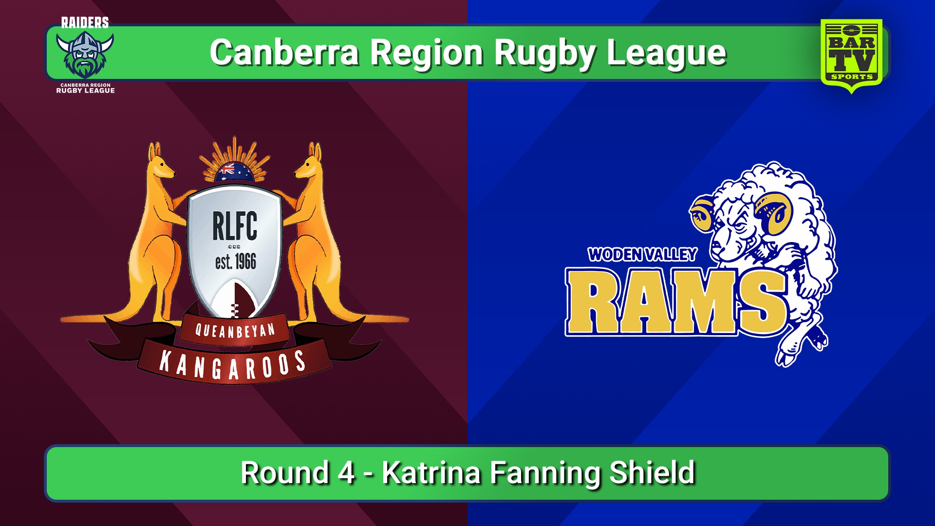 250503-video-Canberra Round 4 - Katrina Fanning Shield - Queanbeyan Kangaroos v Woden Valley Rams Slate Image