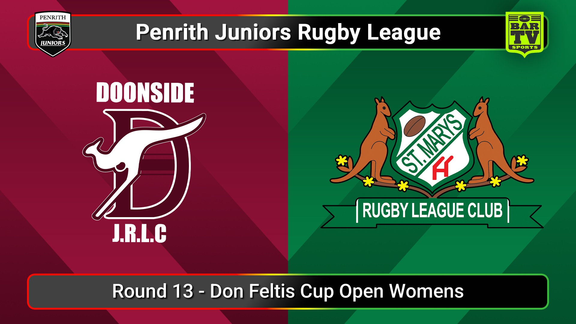 250713-video-Penrith & District Junior Rugby League Round 13 - Don Feltis Cup Open Womens - Doonside v St Marys Slate Image