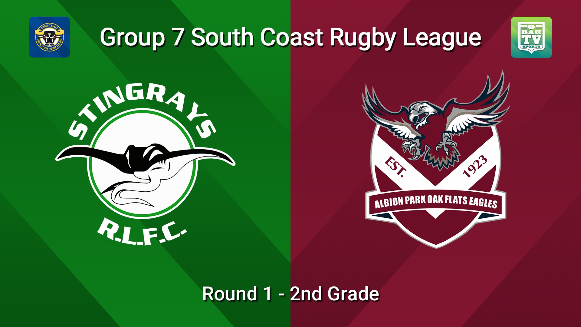 260419-video-South Coast Round 1 - 2nd Grade - Stingrays of Shellharbour v Albion Park Oak Flats Slate Image