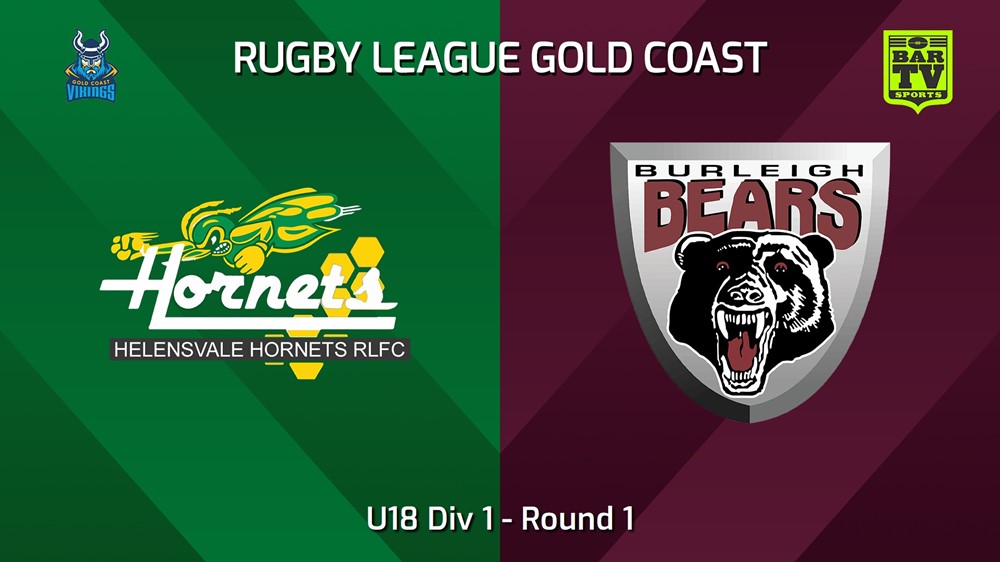 240518-video-Gold Coast Round 1 - U18 Div 1 - Helensvale Hornets v Burleigh Bears Slate Image