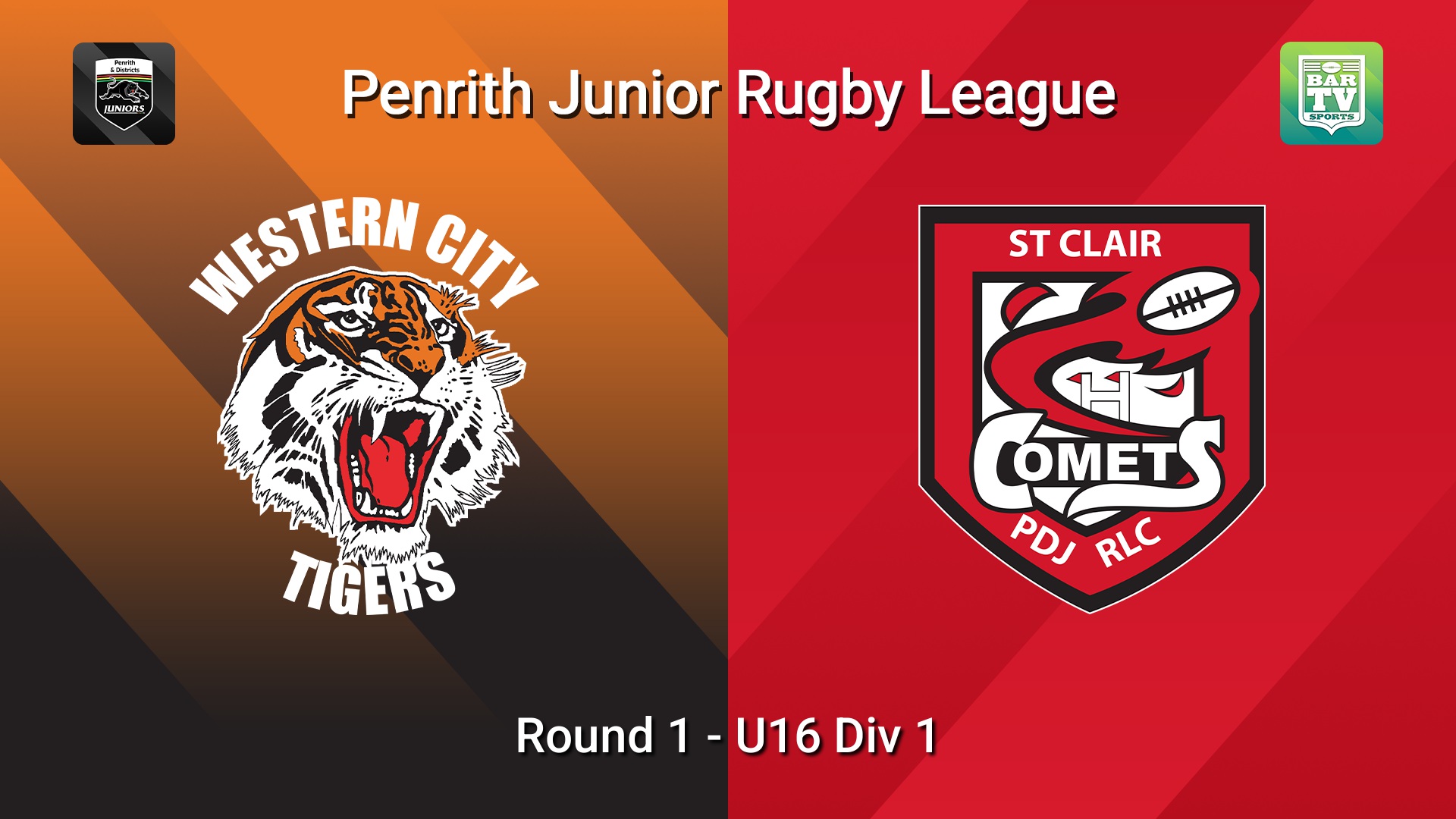 260418-video-Penrith & District Junior Rugby League Round 1 - U16 Div 1 - Western City Tigers v St Clair Slate Image