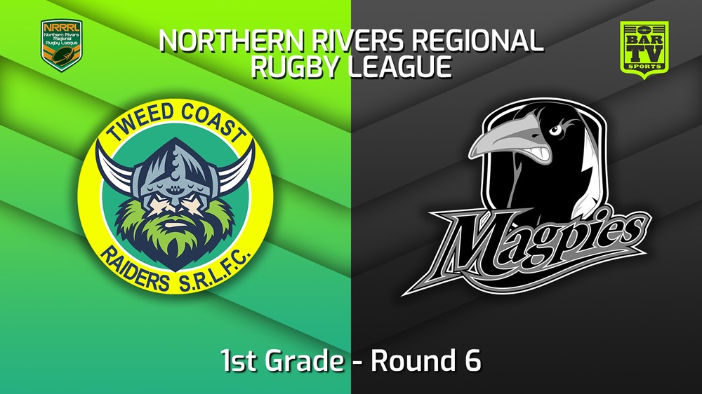 220529-Northern Rivers Round 6 - 1st Grade - Tweed Coast Raiders v Lower Clarence Magpies Slate Image