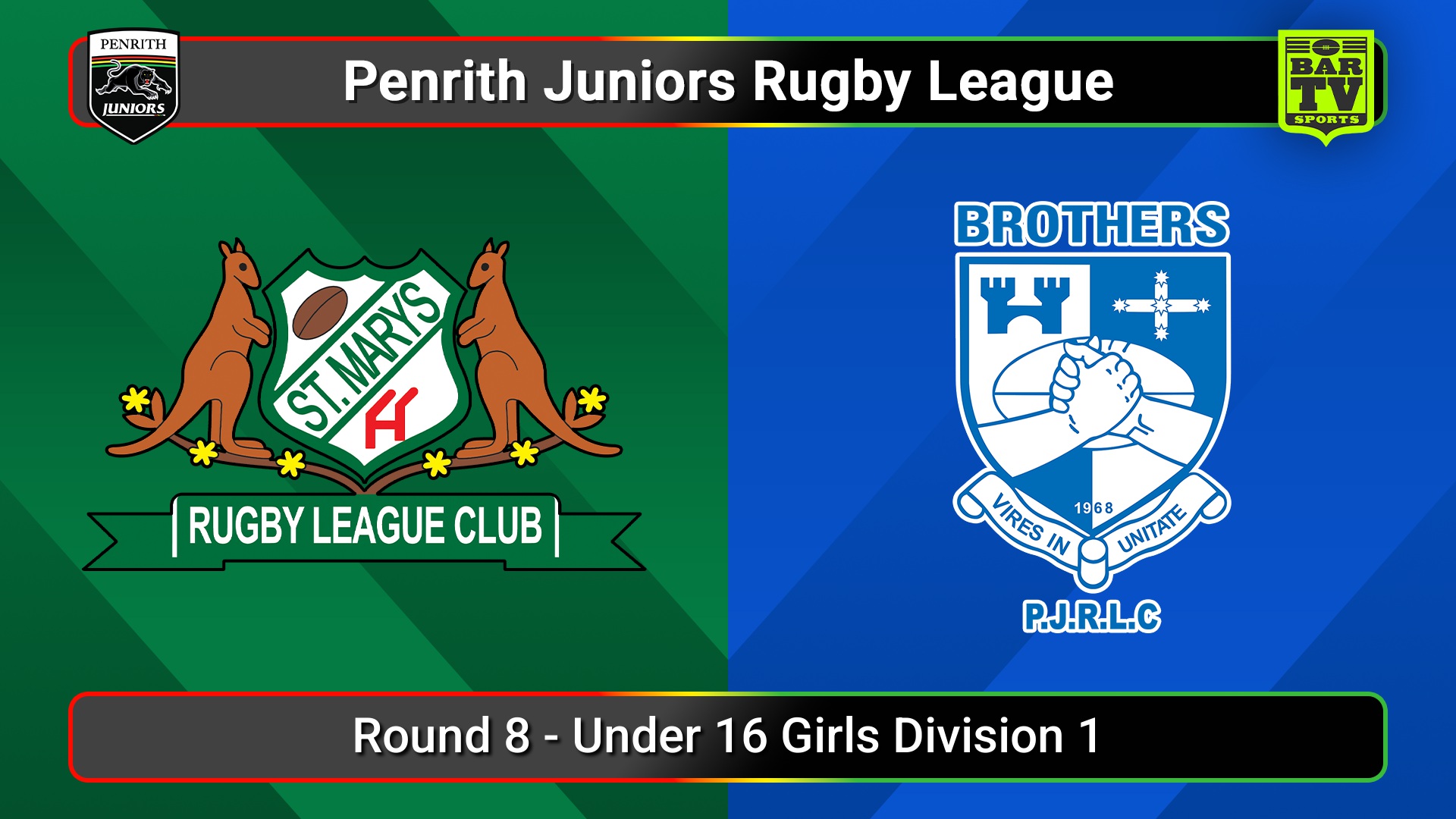 250613-video-Penrith & District Junior Rugby League Round 8 - Under 16 Girls Division 1 - St Marys v Brothers Slate Image