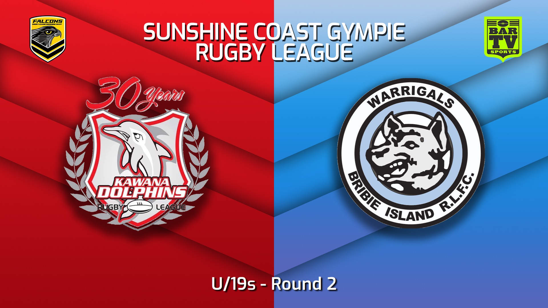 230401-Sunshine Coast RL Round 2 - U/19s - Kawana Dolphins v Bribie Island Warrigals Slate Image