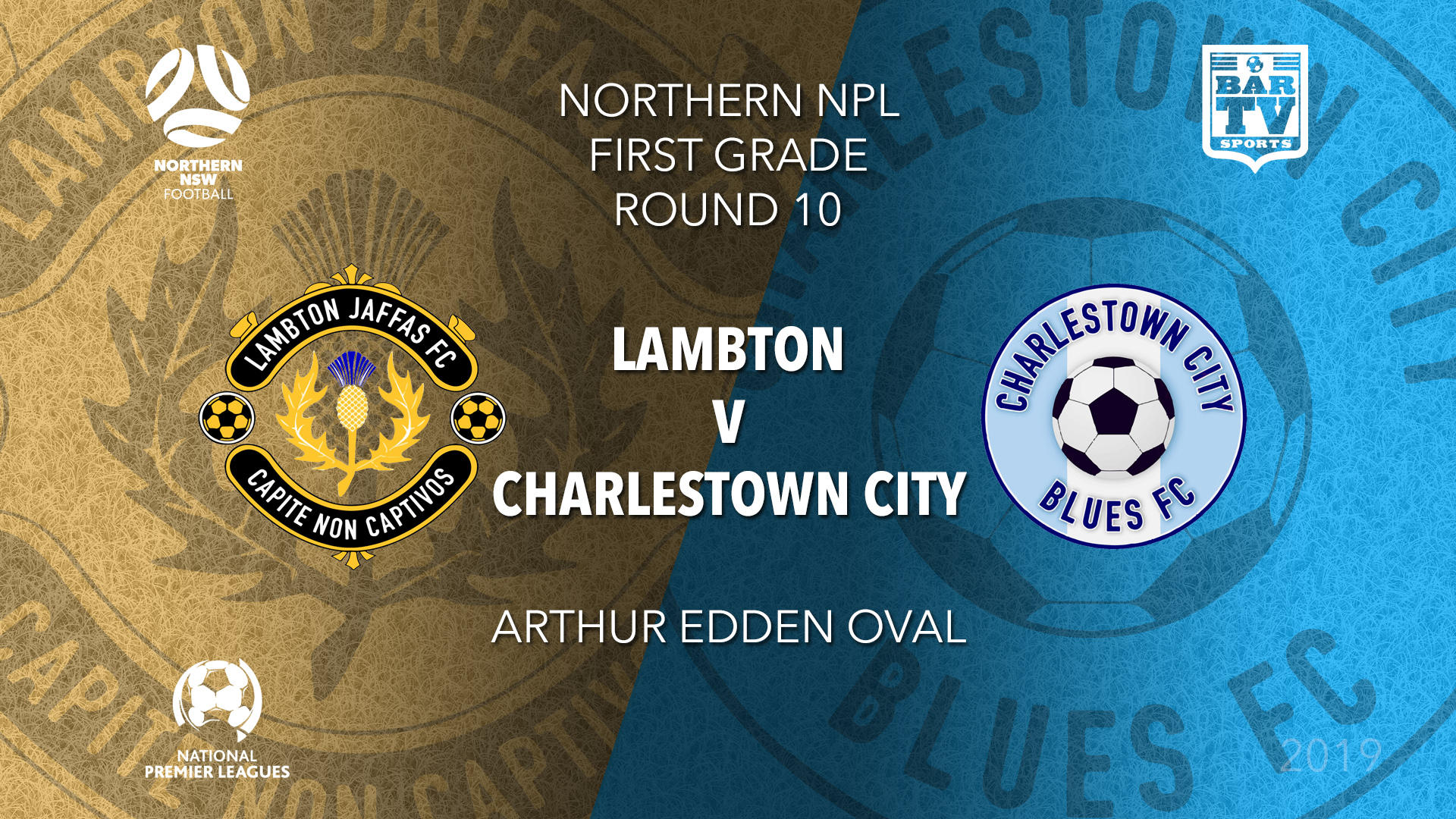 NPL - NNSW Round 10 - Lambton Jaffas FC v Charlestown City Blues FC Slate Image