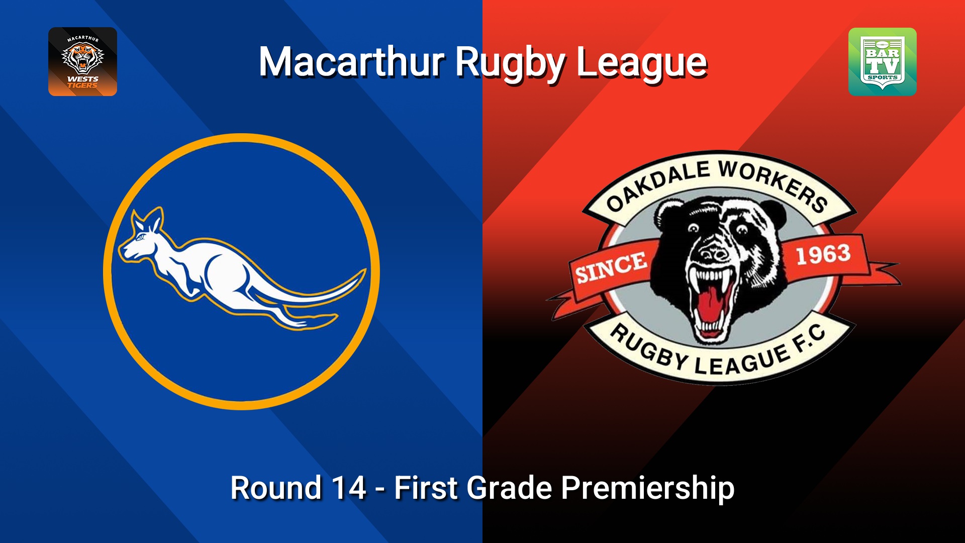 260802-video-Macarthur RL Round 14 - First Grade Premiership - Campbelltown City Kangaroos v Oakdale Workers Bears Slate Image