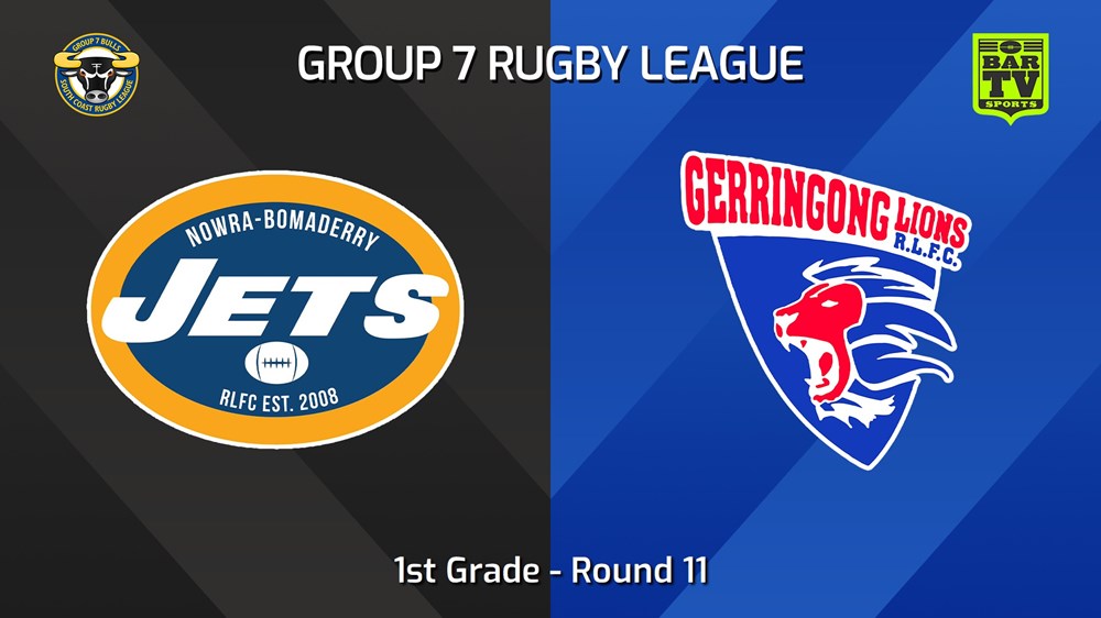 240623-video-South Coast Round 11 - 1st Grade - Nowra-Bomaderry Jets v Gerringong Lions Slate Image