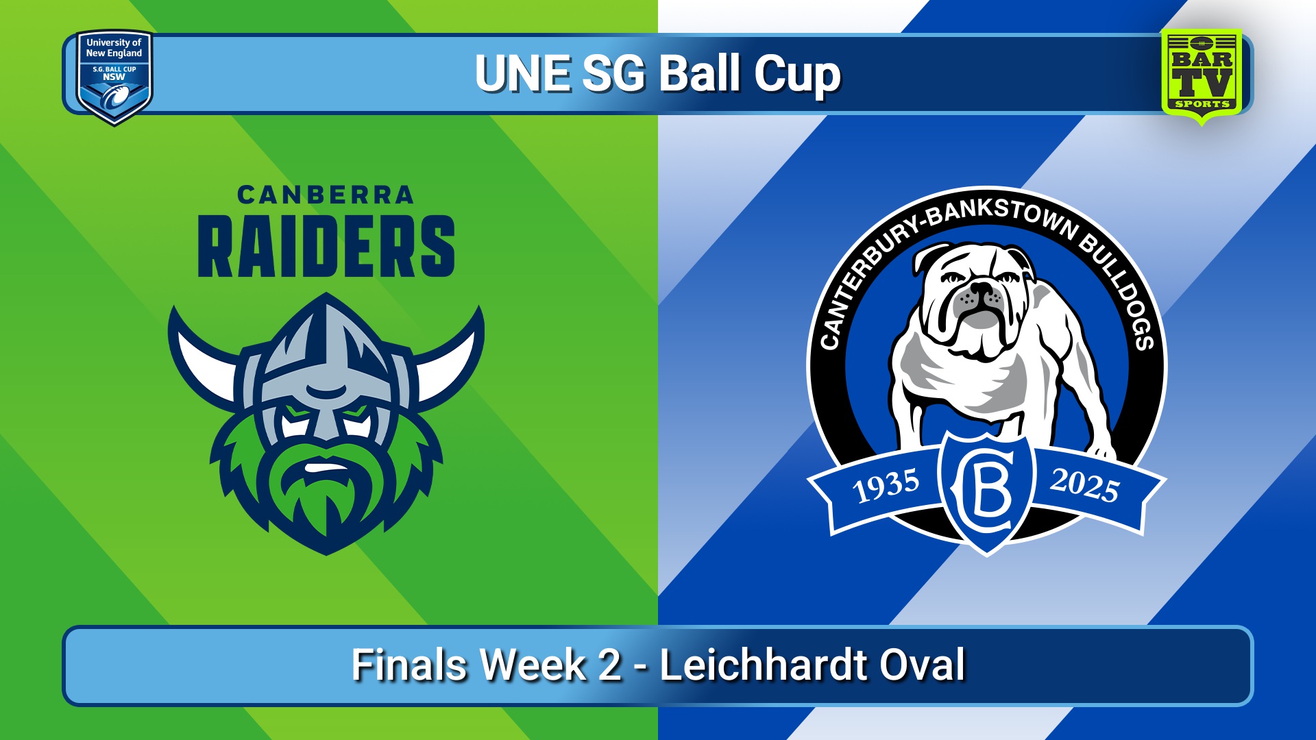 250419-video-UNE SG Ball Cup Finals Week 2 - Canberra Raiders v Canterbury-Bankstown Bulldogs Slate Image