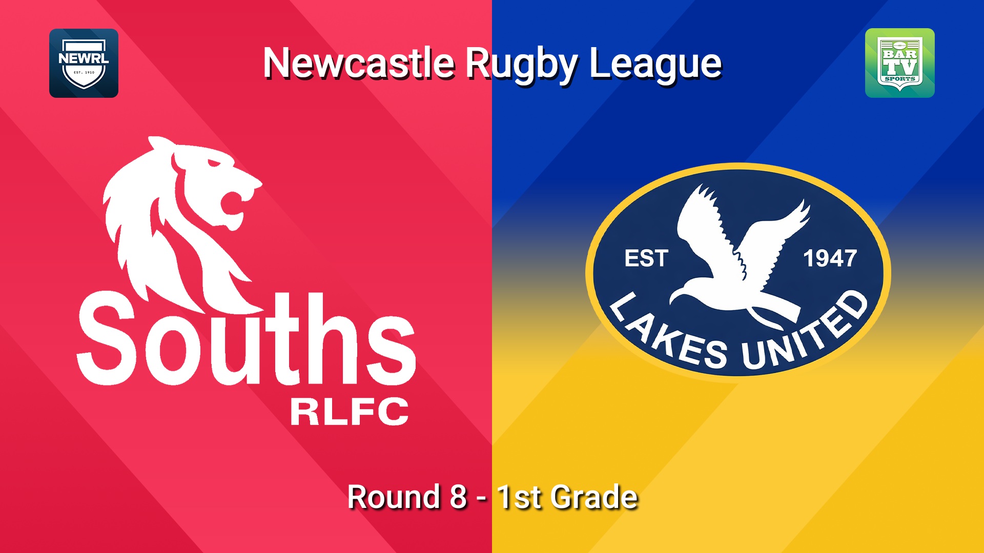 260606-video-Newcastle RL Round 8 - 1st Grade - South Newcastle Lions v Lakes United Seagulls Slate Image