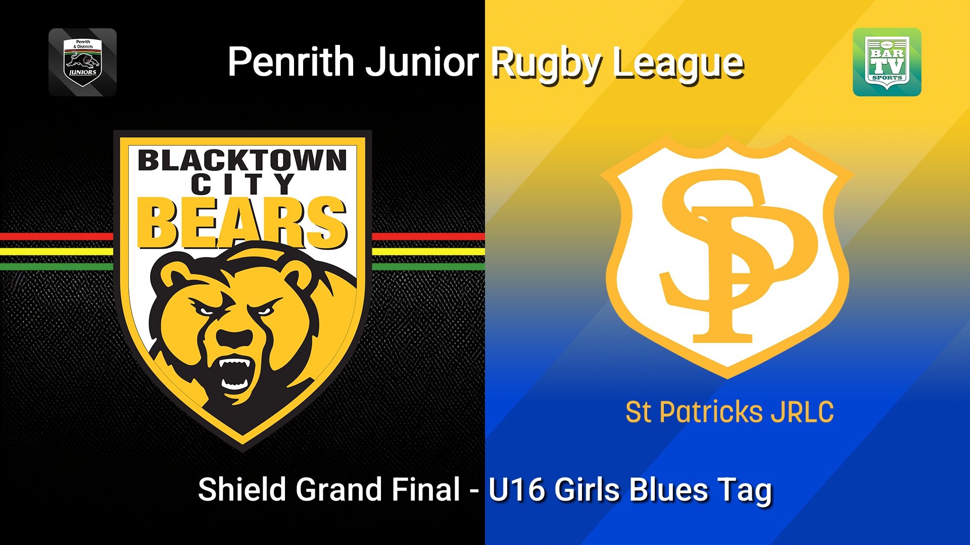 260830-video-Penrith & District Junior Rugby League Shield Grand Final - U16 Girls Blues Tag - Blacktown City v St Patricks Slate Image