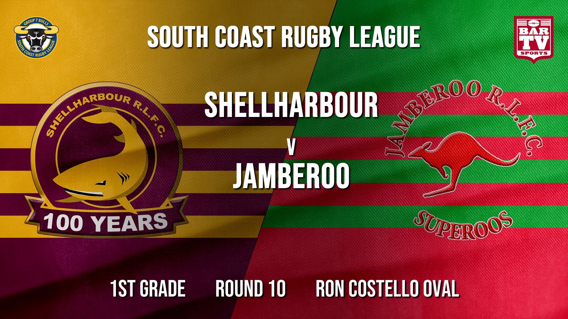 Group 7 RL Round 10 - 1st Grade - Shellharbour Sharks v Jamberoo Slate Image