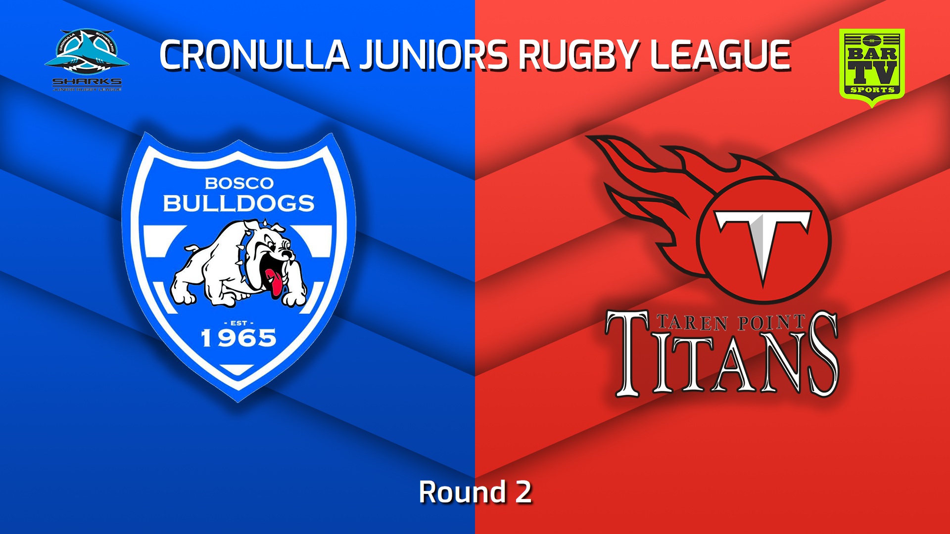 230422-Cronulla Juniors Round 2 - U12 Gold - St John Bosco Bulldogs v Taren Point Titans Slate Image