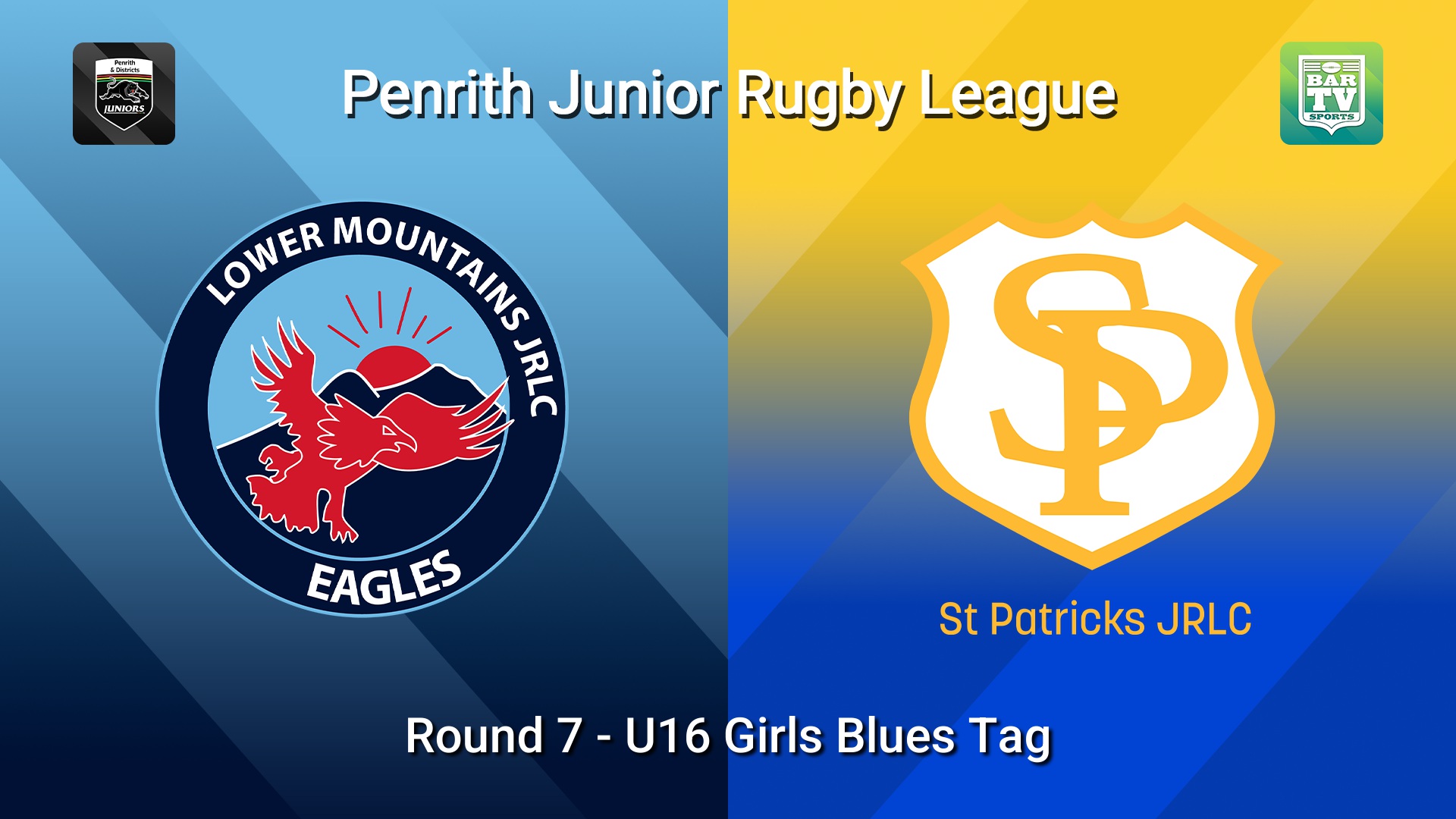 260614-video-Penrith & District Junior Rugby League Round 7 - U16 Girls Blues Tag - Lower Mountains v St Patricks Slate Image