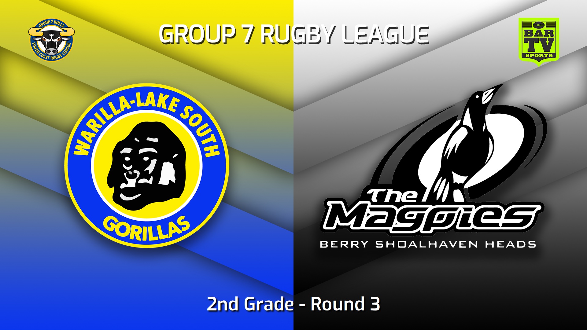 230416-South Coast Round 3 - 2nd Grade - Warilla-Lake South Gorillas v Berry-Shoalhaven Heads Magpies Slate Image