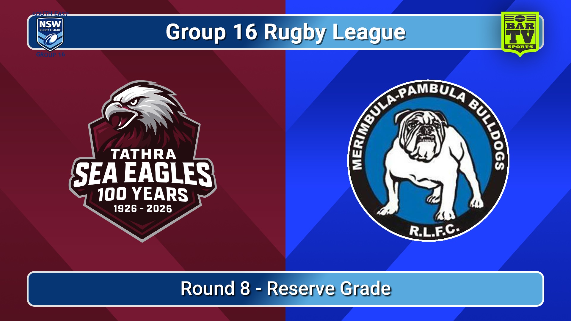 260620-video-Group 16 Rugby League  Round 8 - Reserve Grade - Tathra Sea Eagles v Merimbula-Pambula Bulldogs Minigame Slate Image