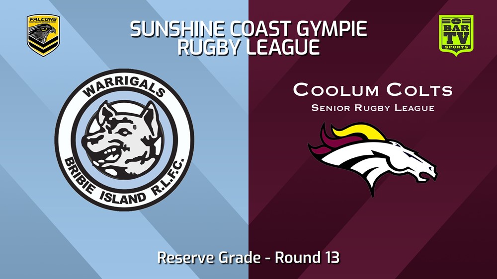 240707-video-Sunshine Coast RL Round 13 - Reserve Grade - Bribie Island Warrigals v Coolum Colts Slate Image