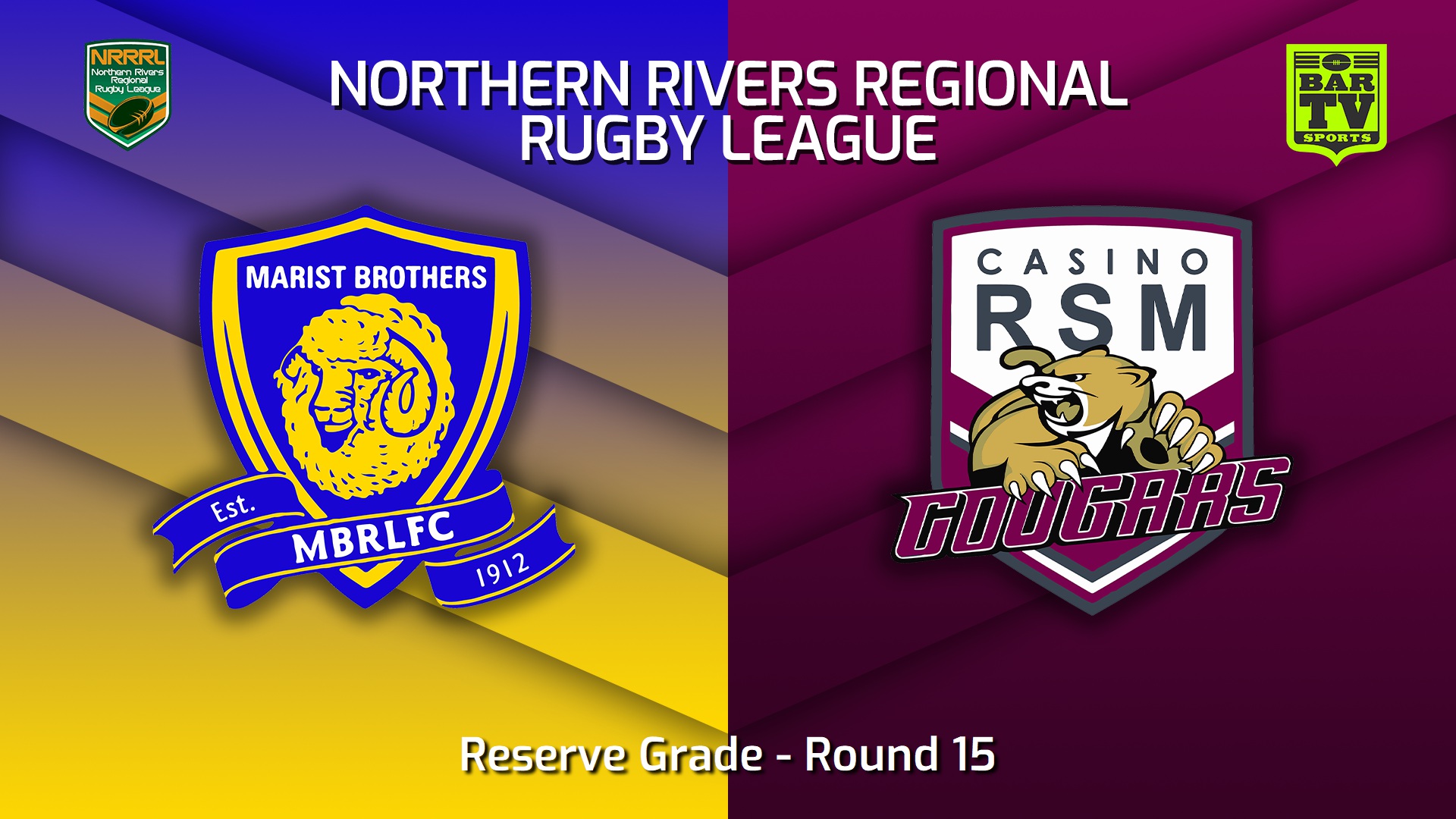 230806-Northern Rivers Round 15 - Reserve Grade - Lismore Marist Brothers v Casino RSM Cougars Slate Image