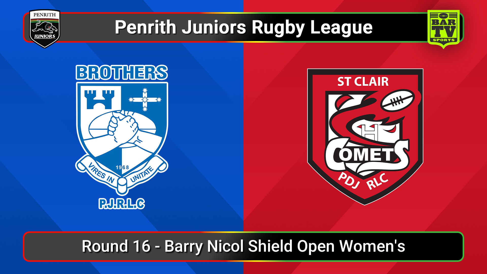 250801-video-Penrith & District Junior Rugby League Round 16 - Barry Nicol Shield Open Women's - Brothers v St Clair Slate Image