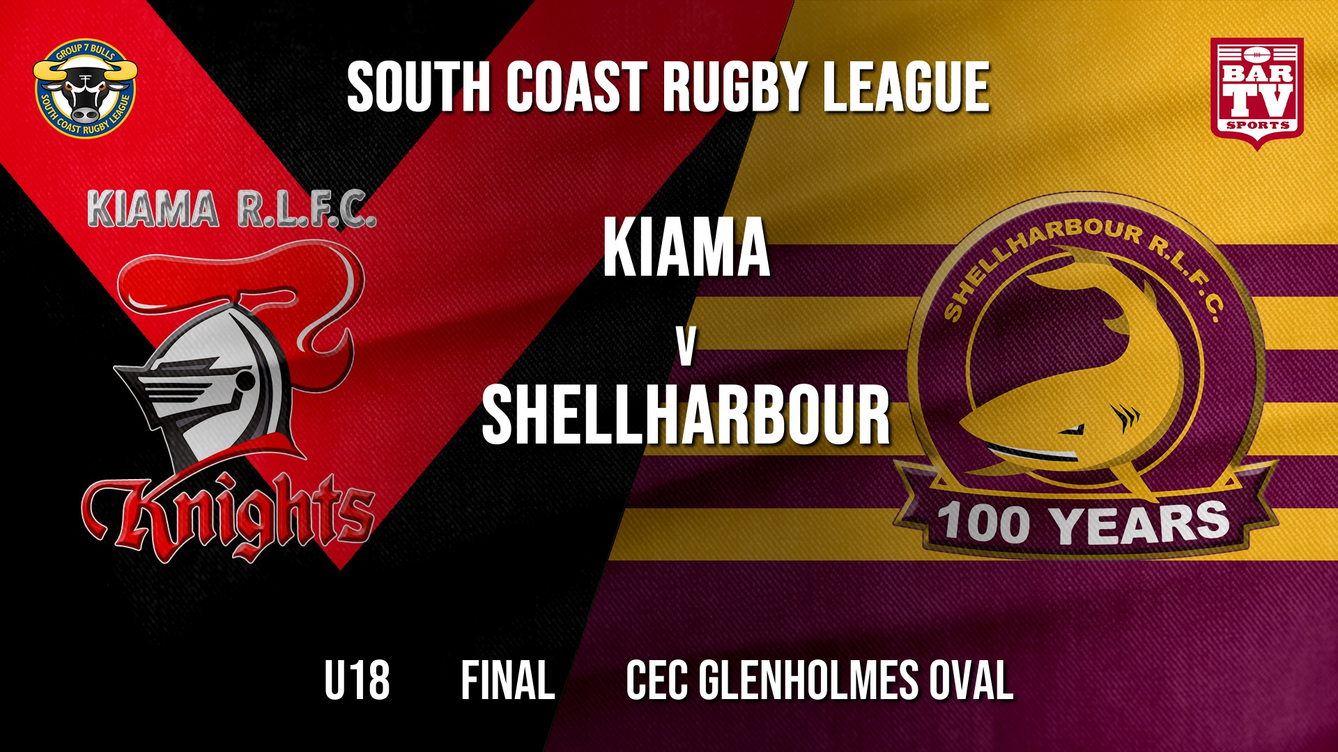 Group 7 RL Final - U18 - Kiama Knights v Shellharbour Sharks Slate Image
