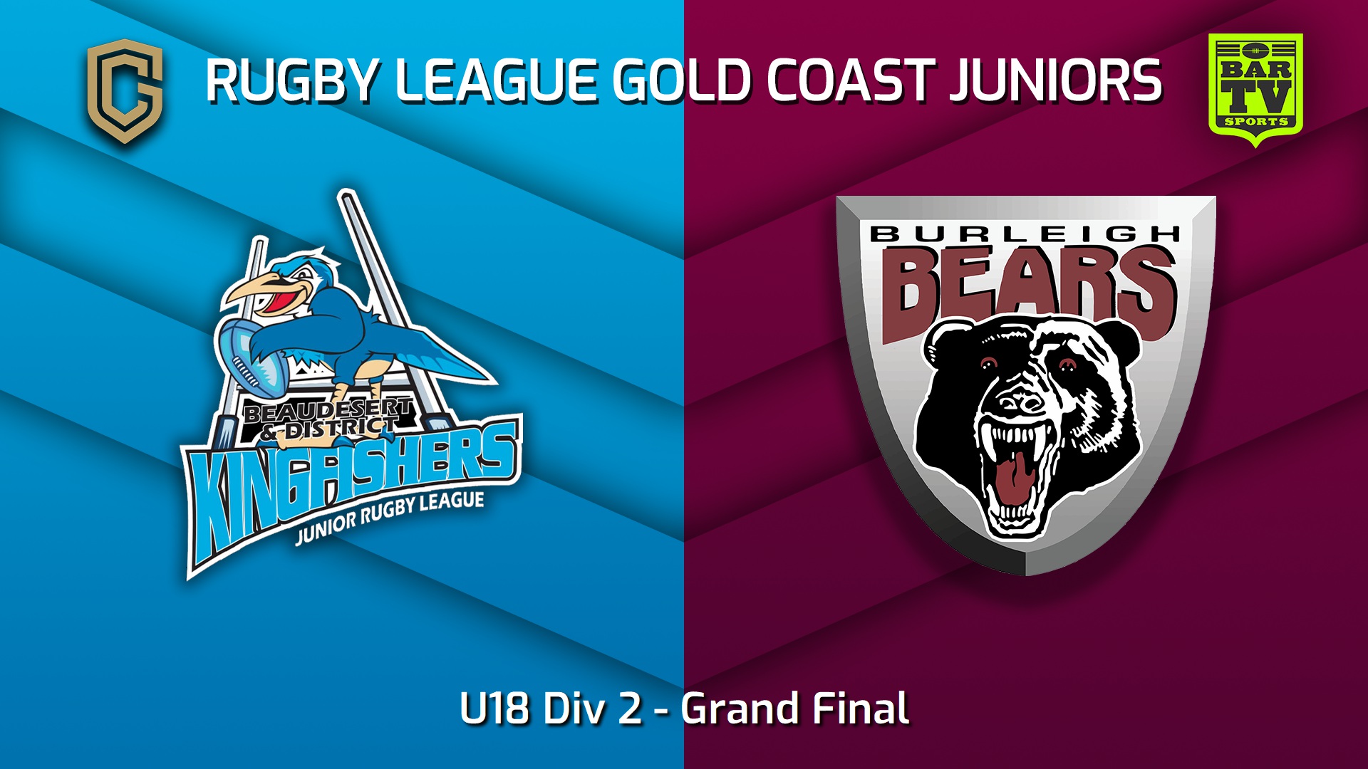 230909-Rugby League Gold Coast Juniors Grand Final - U18 Div 2 - Beaudesert Kingfishers v Burleigh Bears Slate Image