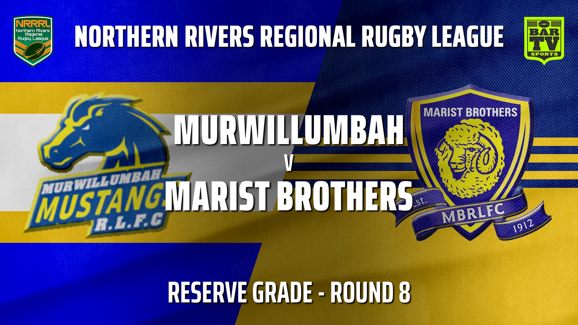 210627-Northern Rivers Round 8 - Reserve Grade - Murwillumbah Mustangs v Lismore Marist Brothers Rams Slate Image