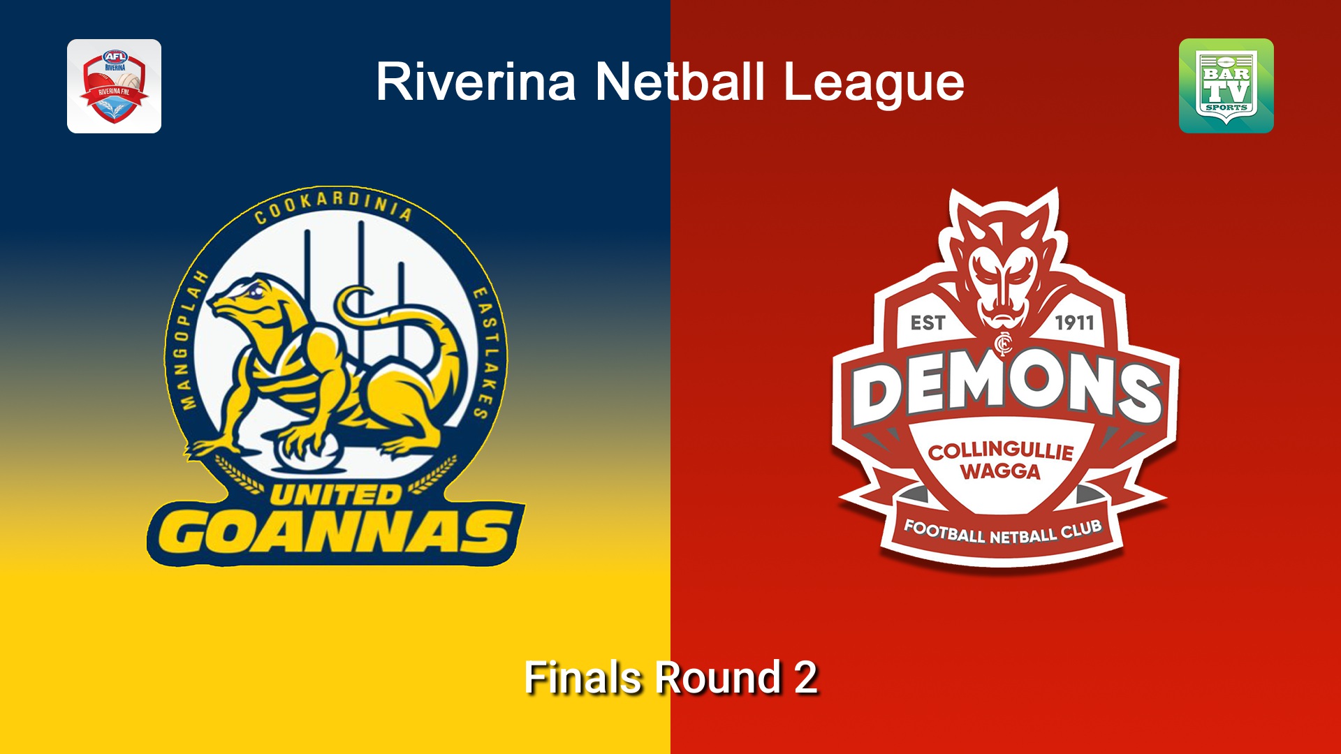 260829-video-Riverina Netball League Finals Round 2 - A Grade - MCUE Goannas v Collingullie Wagga Demons Slate Image