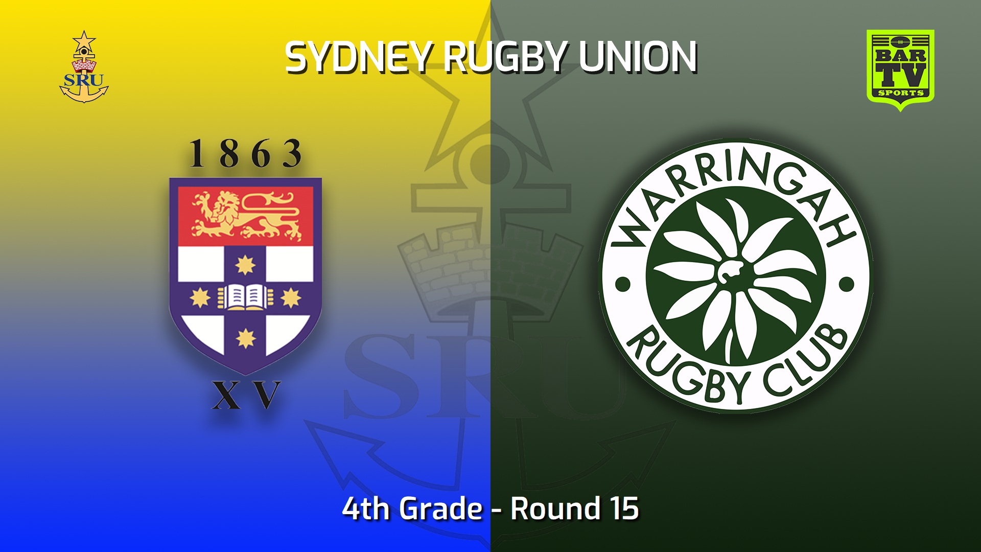 220716-Sydney Rugby Union Round 15 - 4th Grade - Sydney University v Warringah Slate Image